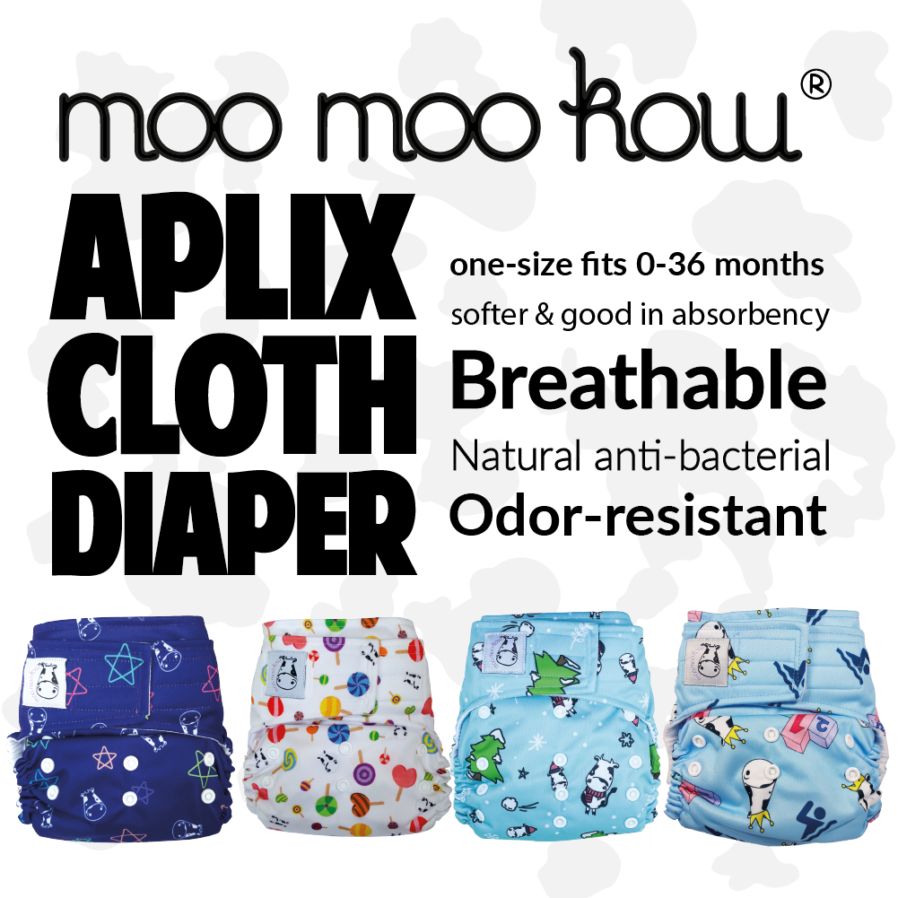 MOOMOO Baby all in one cloth diaper NEW Glasses