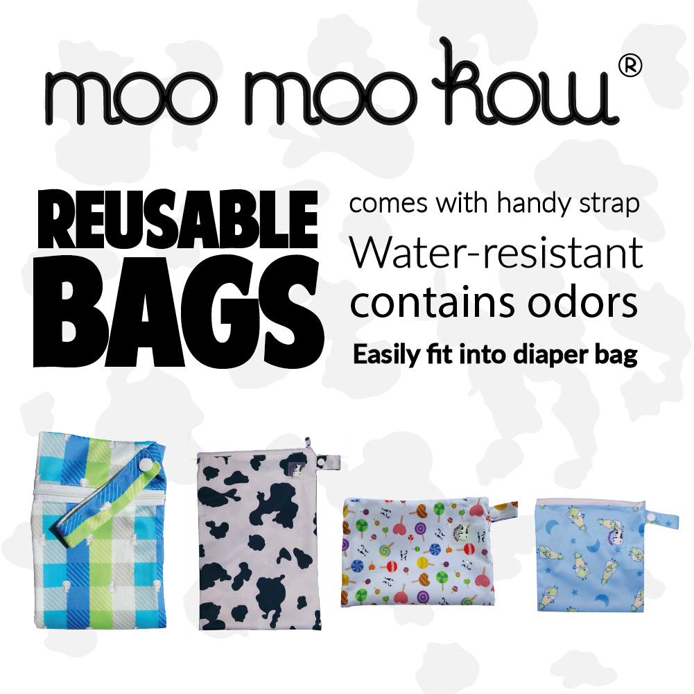 MOOMOO Baby all in one cloth diaper NEW WET BAG cars trucks boats