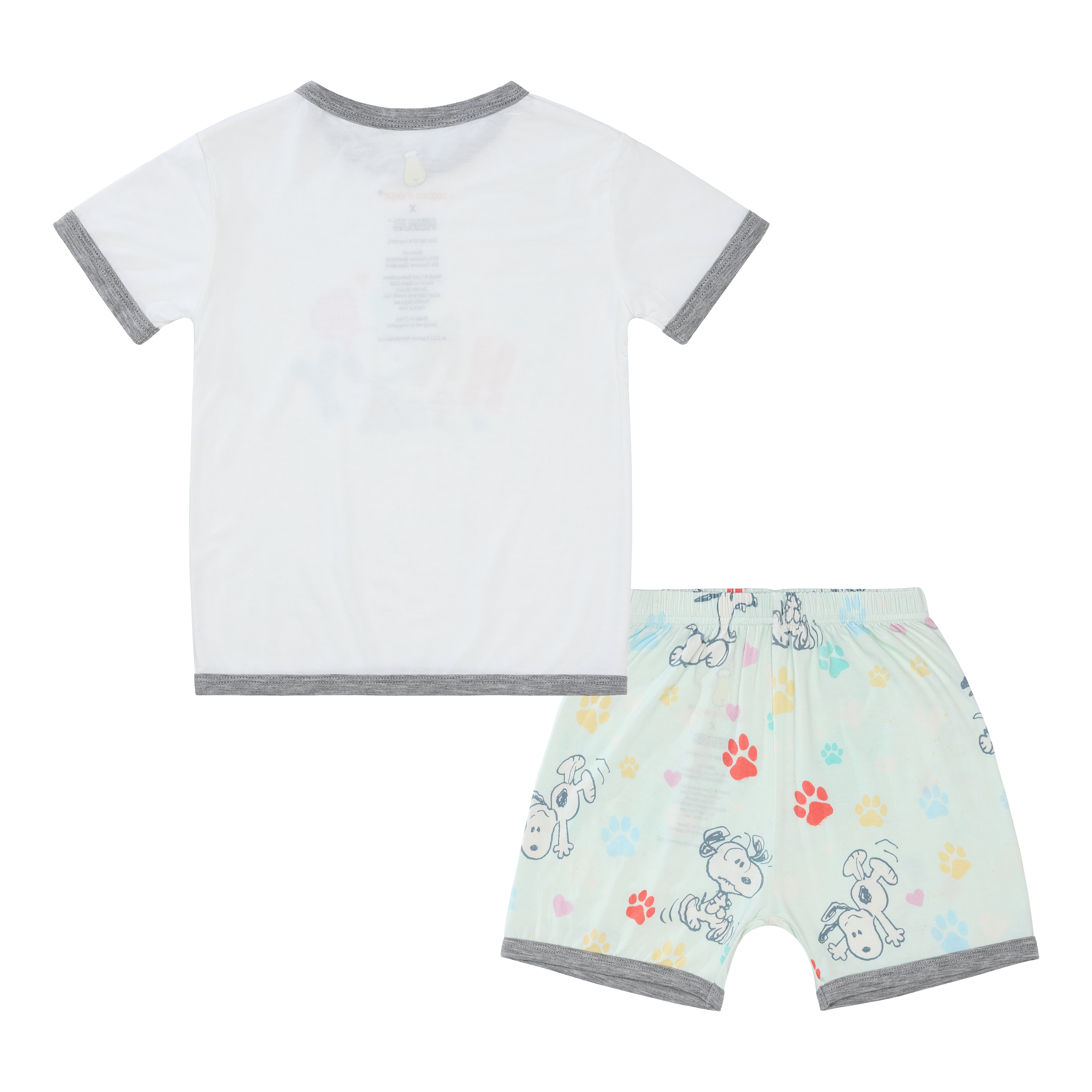Short Sleeve Shirt S06 White + Shorts S01 Green