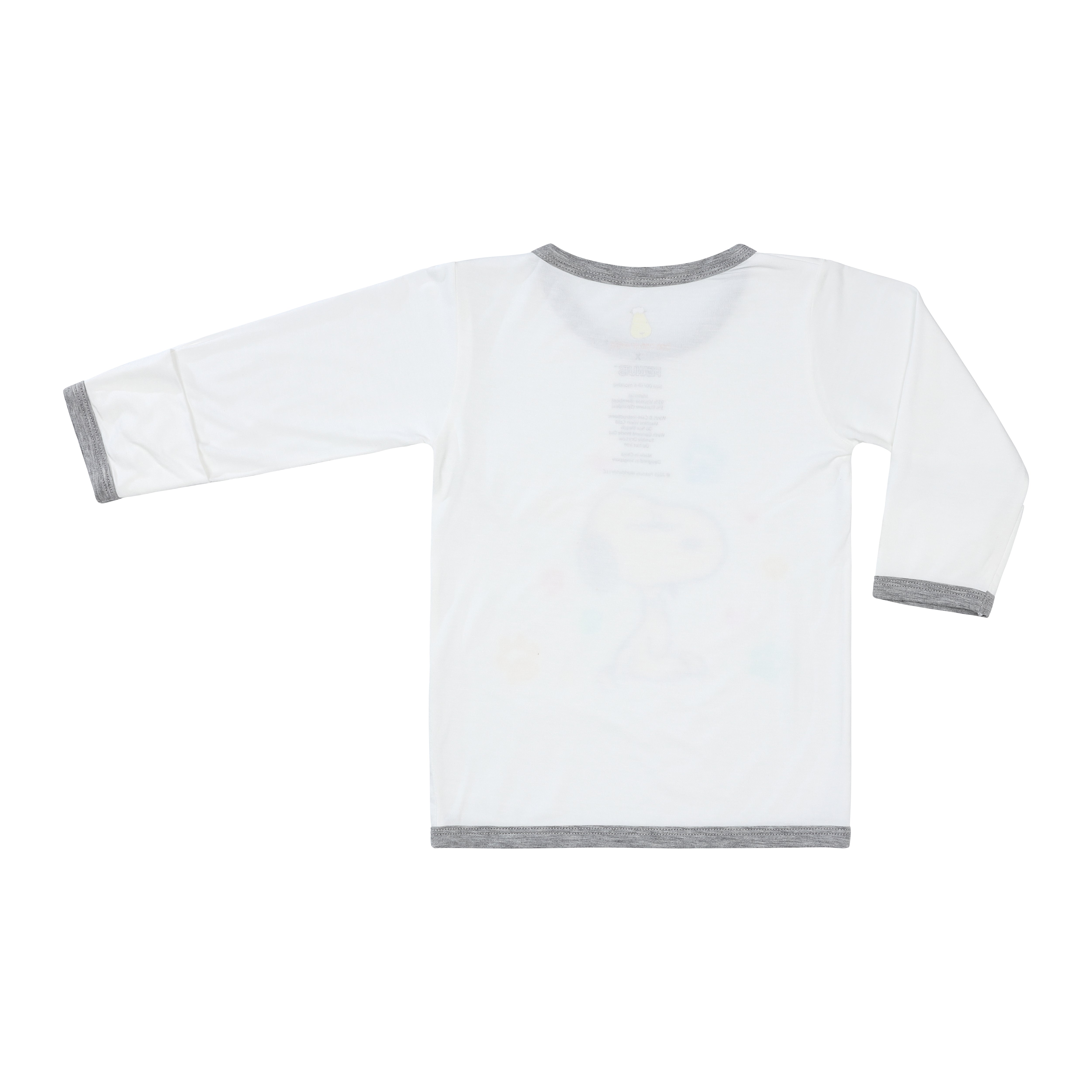 Pyjamas Set S03 White + Pants S01 Grey