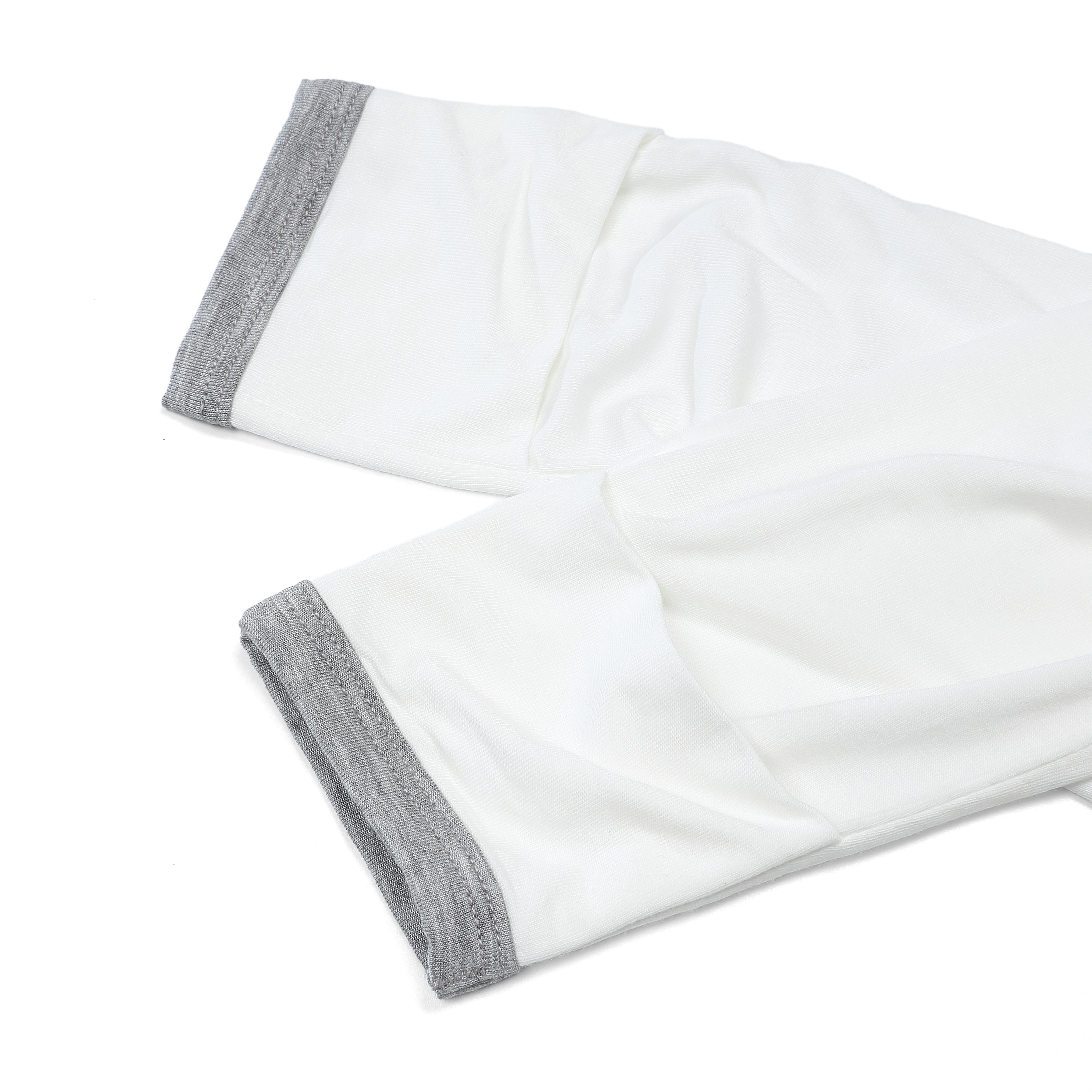 Pyjamas Set S03 White + Pants S01 Grey