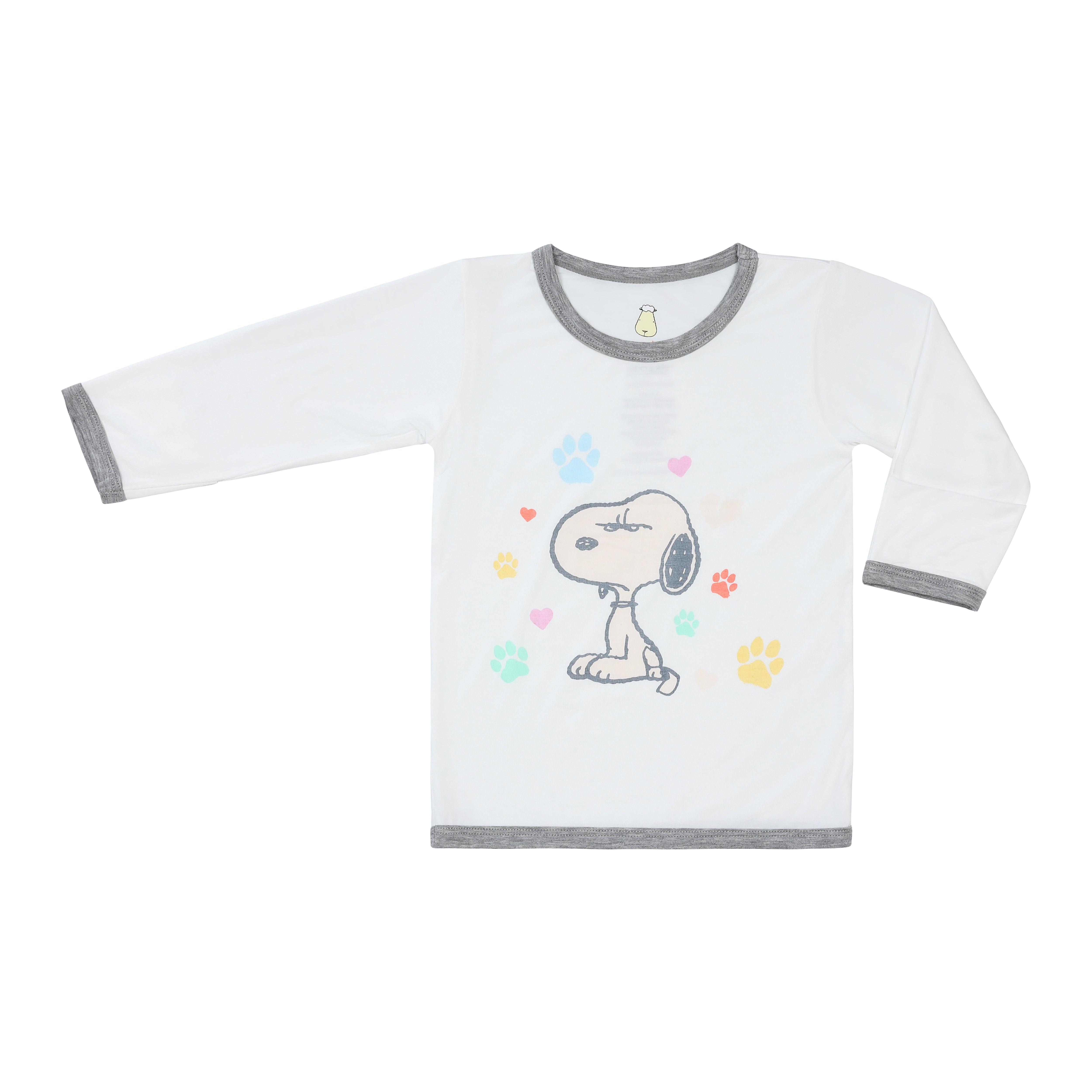 Pyjamas Set S03 White + Pants S01 Grey