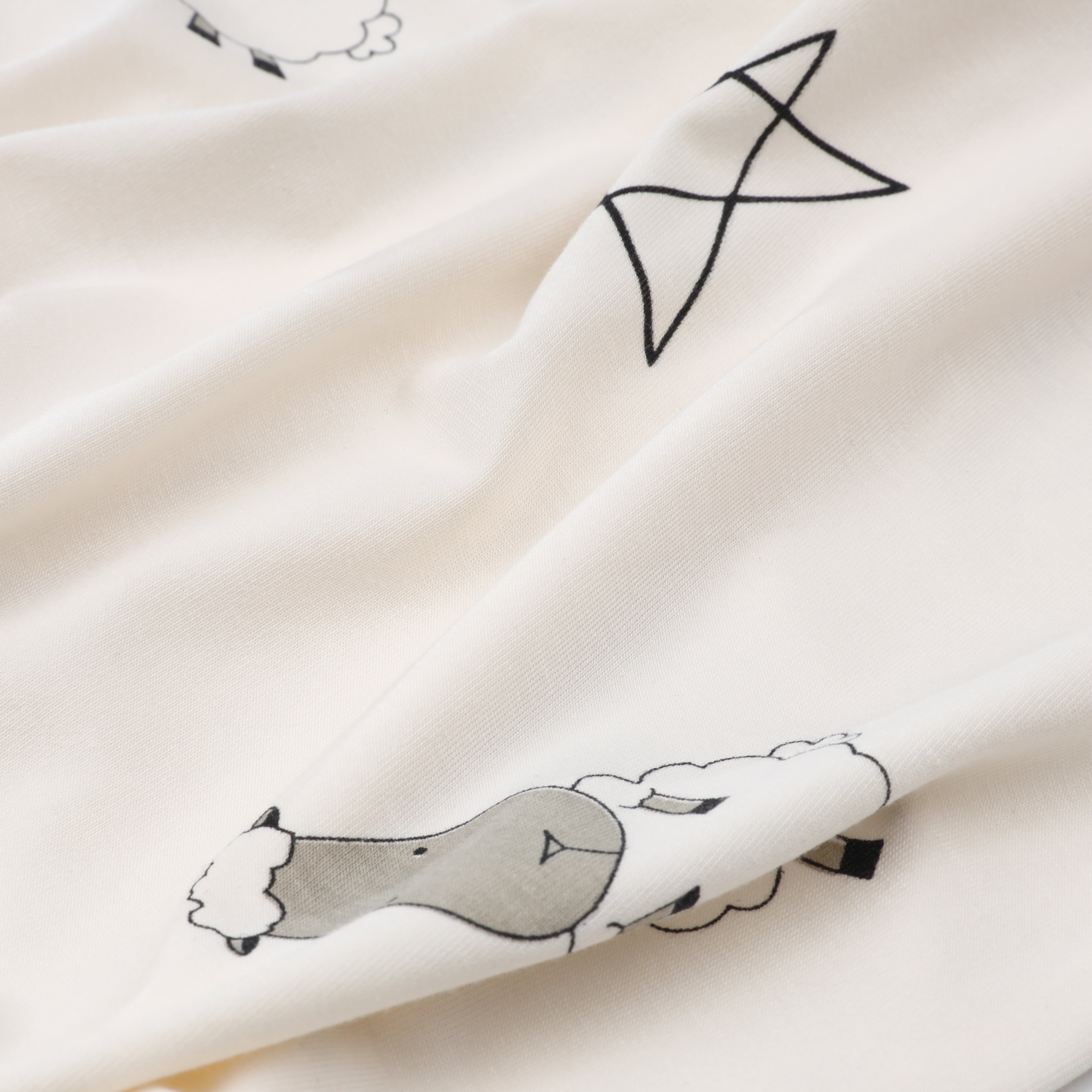 Romper Zip Big Star & Sheepz Yellow with Grey Border