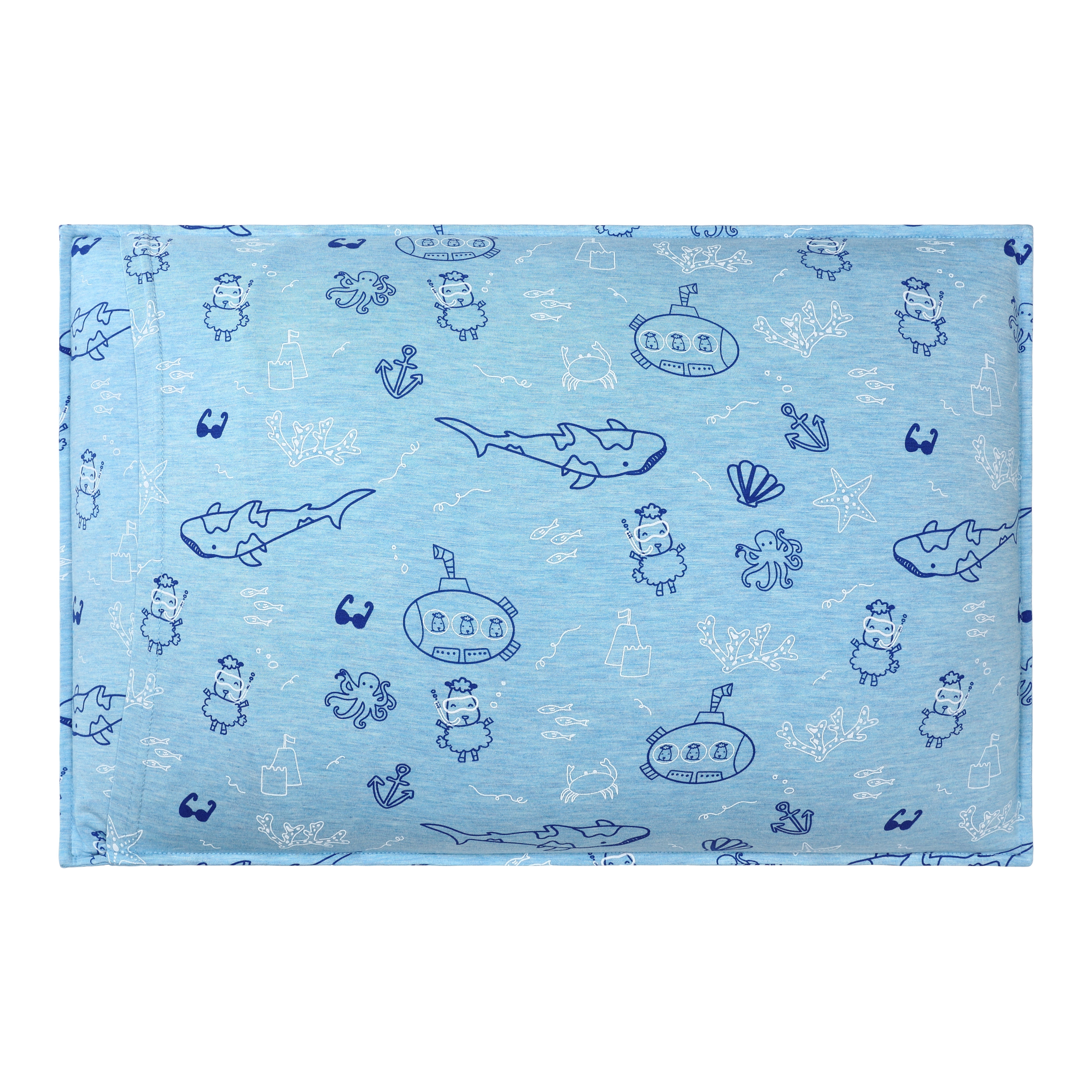 Head Pillow Ocean Baa-ddies Blue - Kids