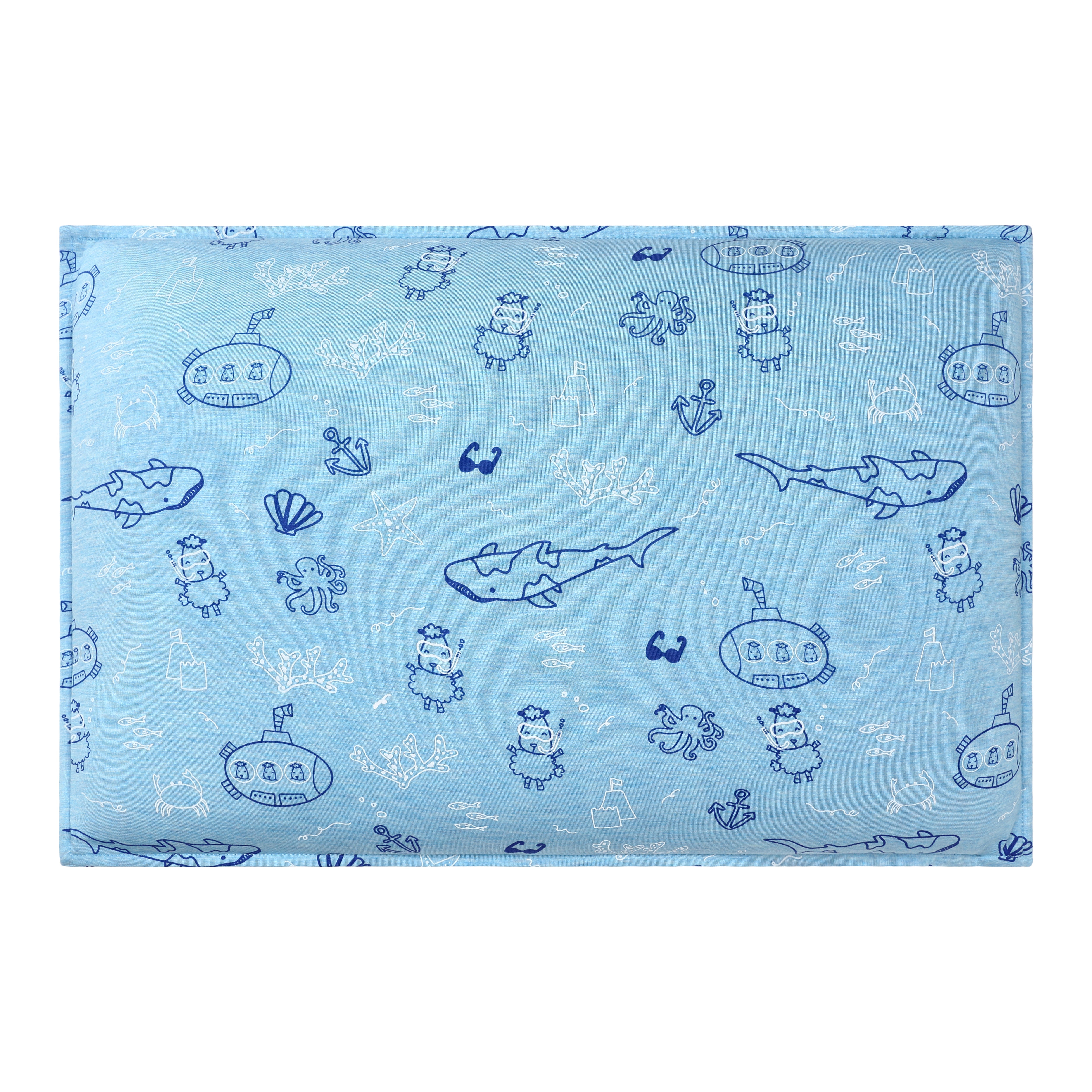 Head Pillow Ocean Baa-ddies Blue - Kids