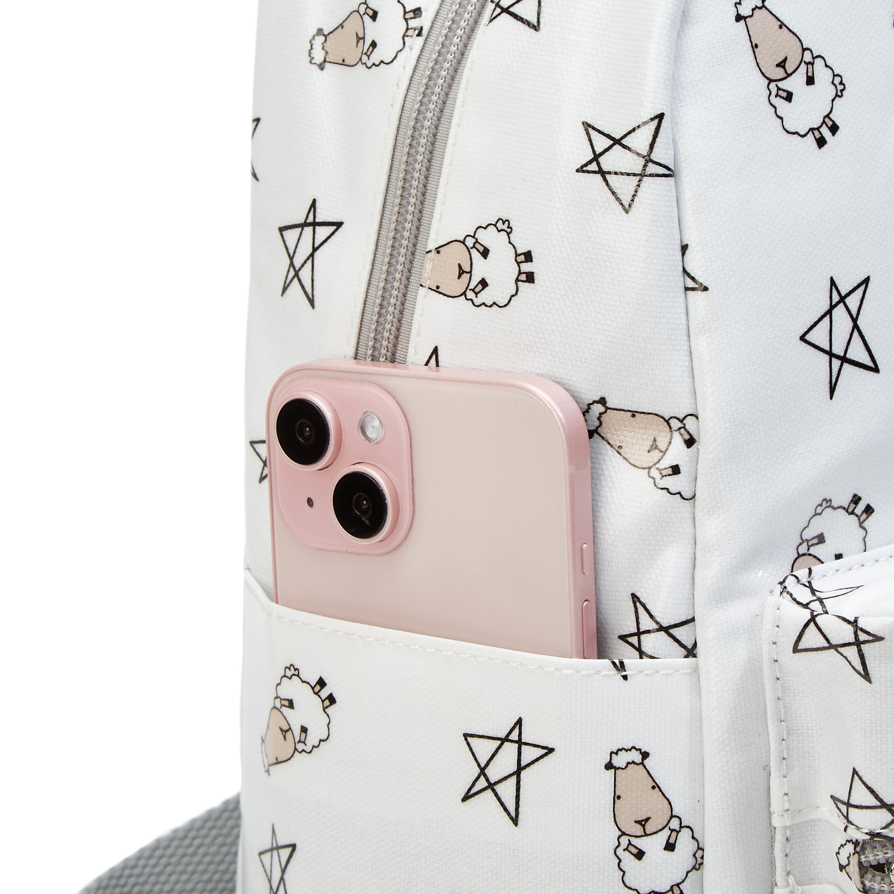 Baa Baa Sheepz Backpack Small Star & Sheepz White - Jumbo