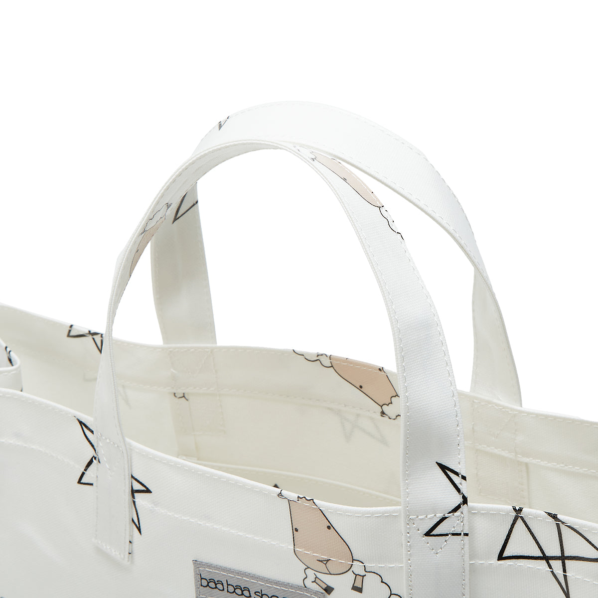 Baa Baa Sheepz Tote Bag 002 White - Large