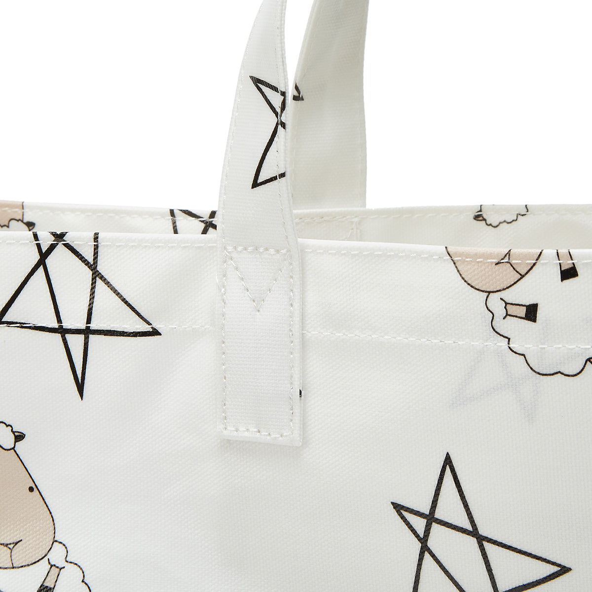 Baa Baa Sheepz Tote Bag 002 White - Large