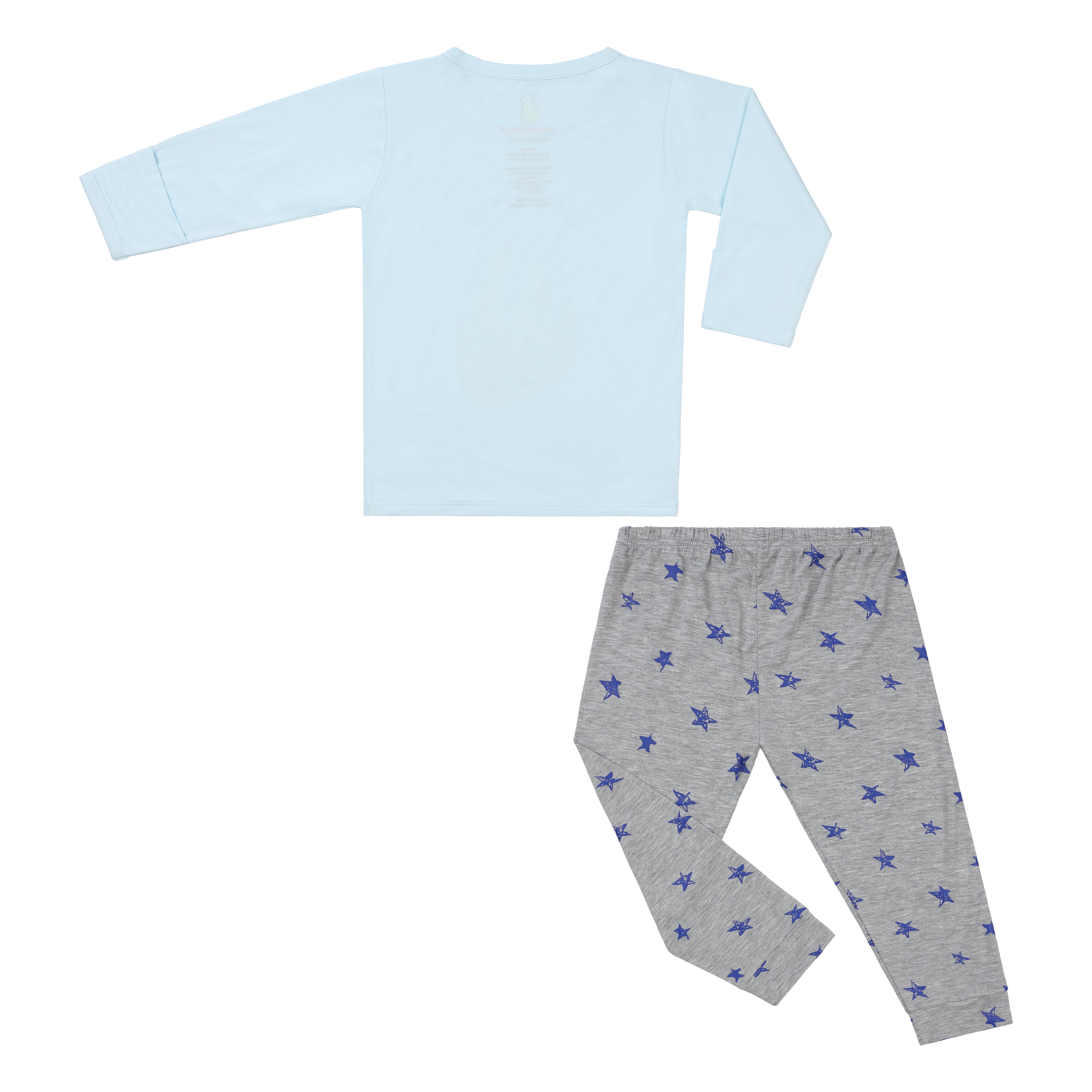 Pyjamas Set Big Face Blue + Blue Star Grey