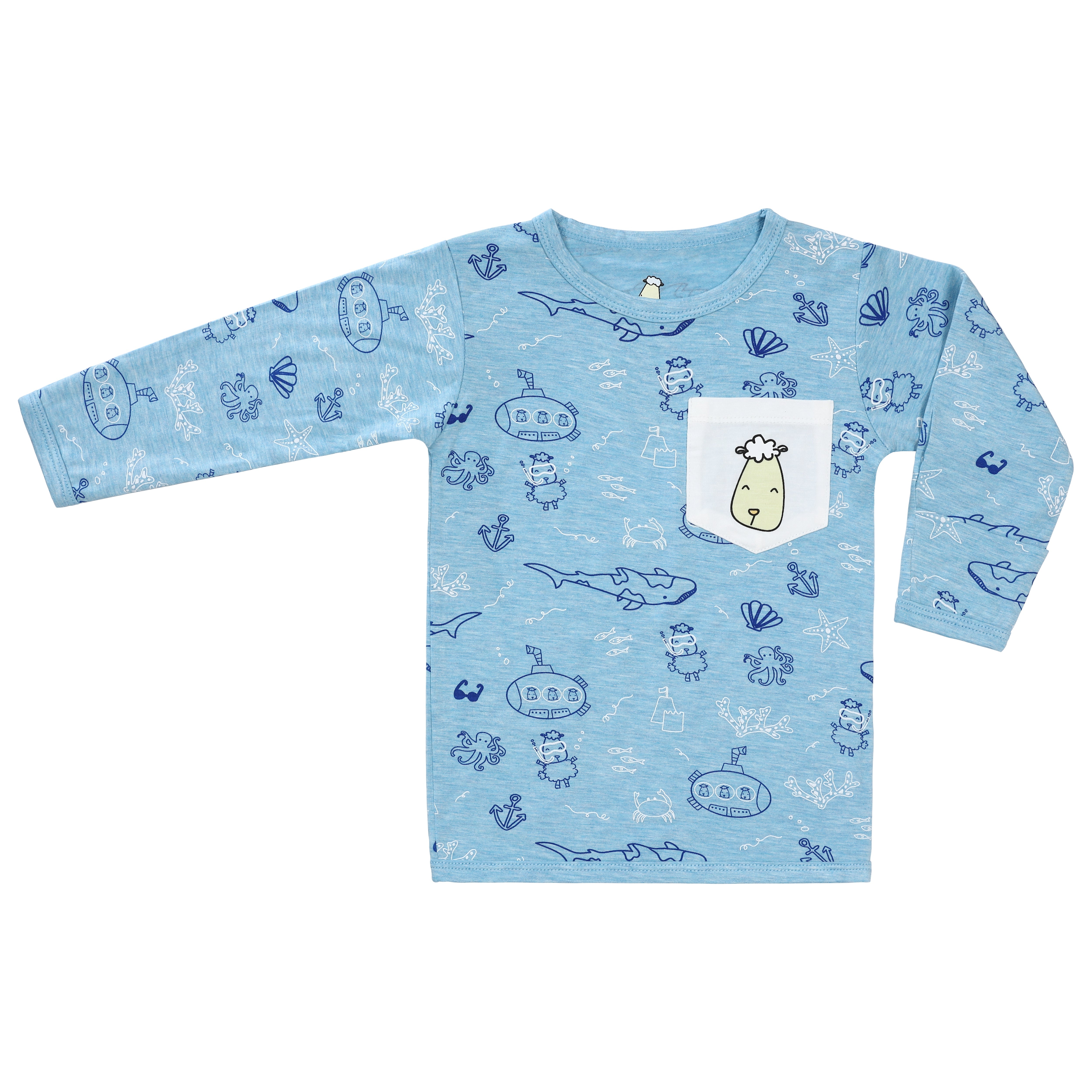 Pyjamas Set Ocean Baa-ddies Blue + Ocean Baa-ddies Blue