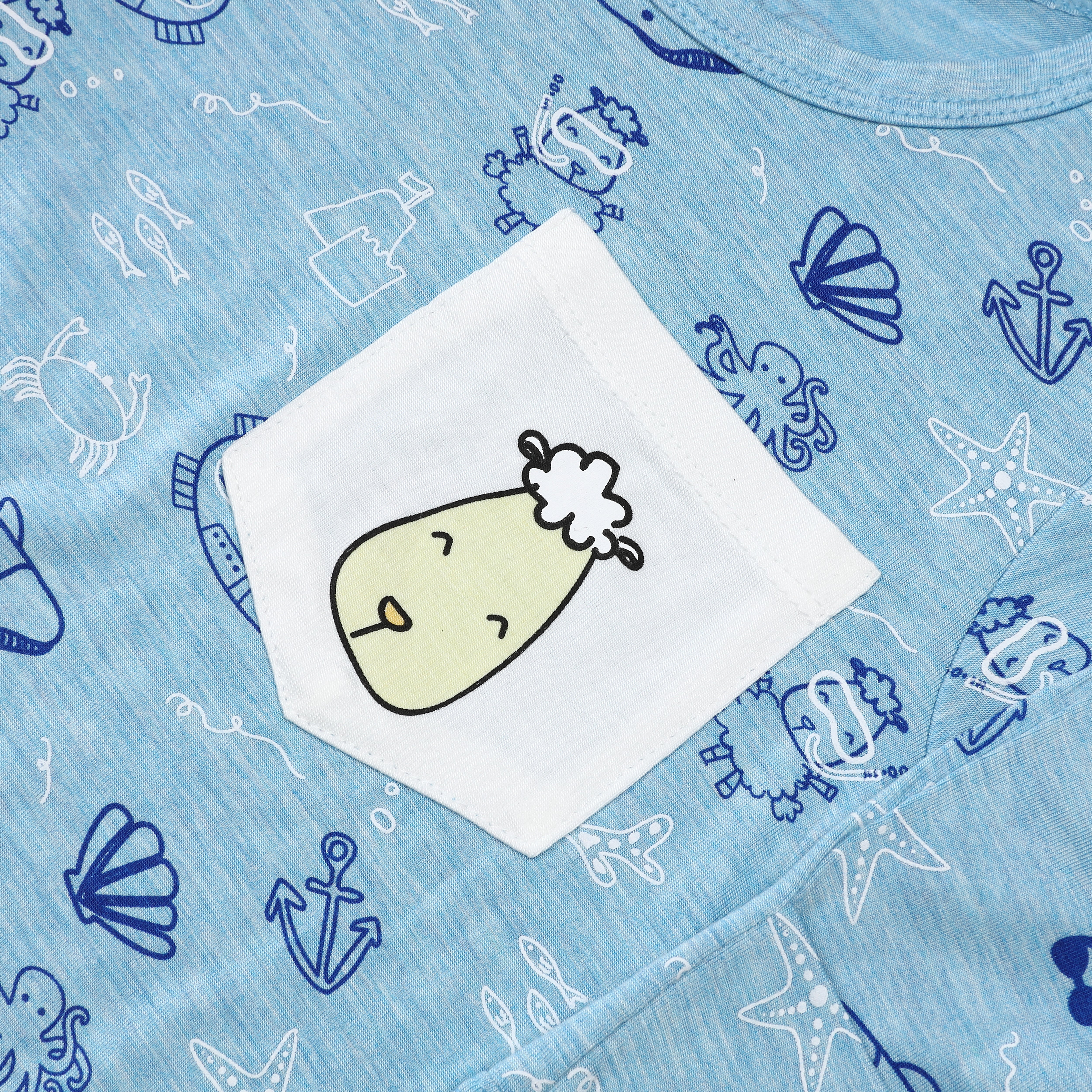Pyjamas Set Ocean Baa-ddies Blue + Ocean Baa-ddies Blue