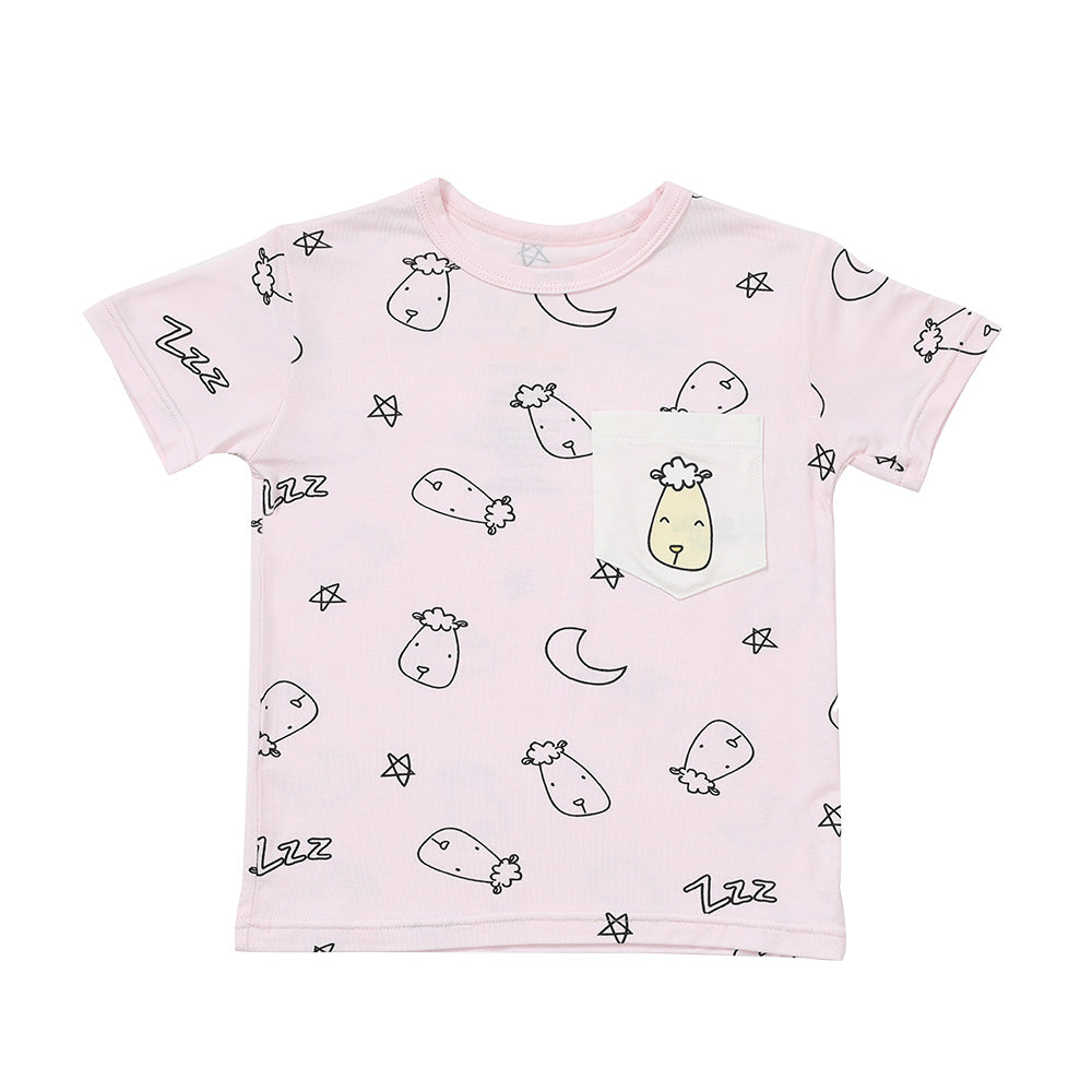 Short Sleeve Shirt Sweet Dreams Baa Baa Pink + Shorts Sweet Dreams Baa Baa Pink