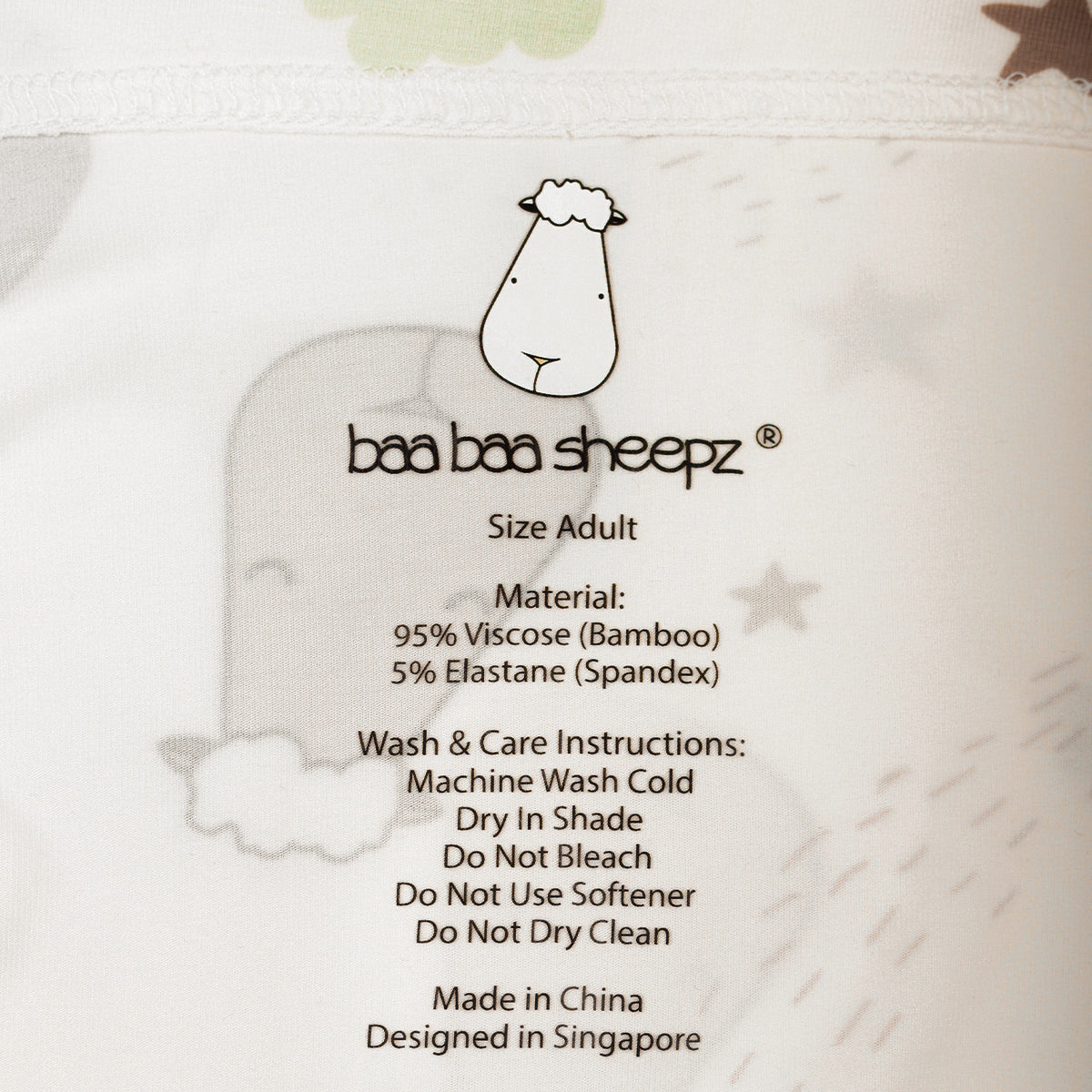 Bed-Time Buddy™ Case Goodnight Baa Baa White - Adult