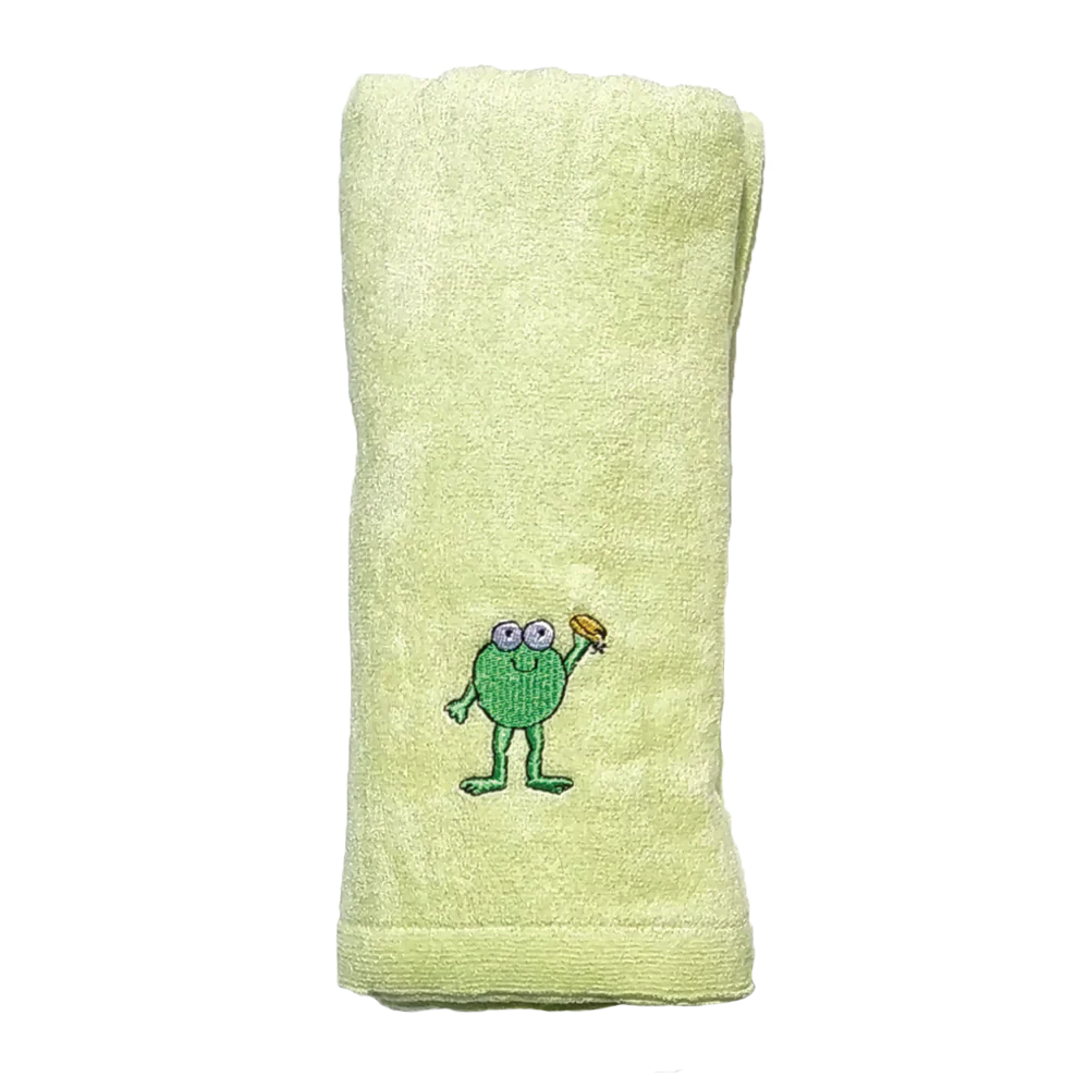 CrokCrokFrok Bamboo Towel for Baby & Kids - Apple Green - Small