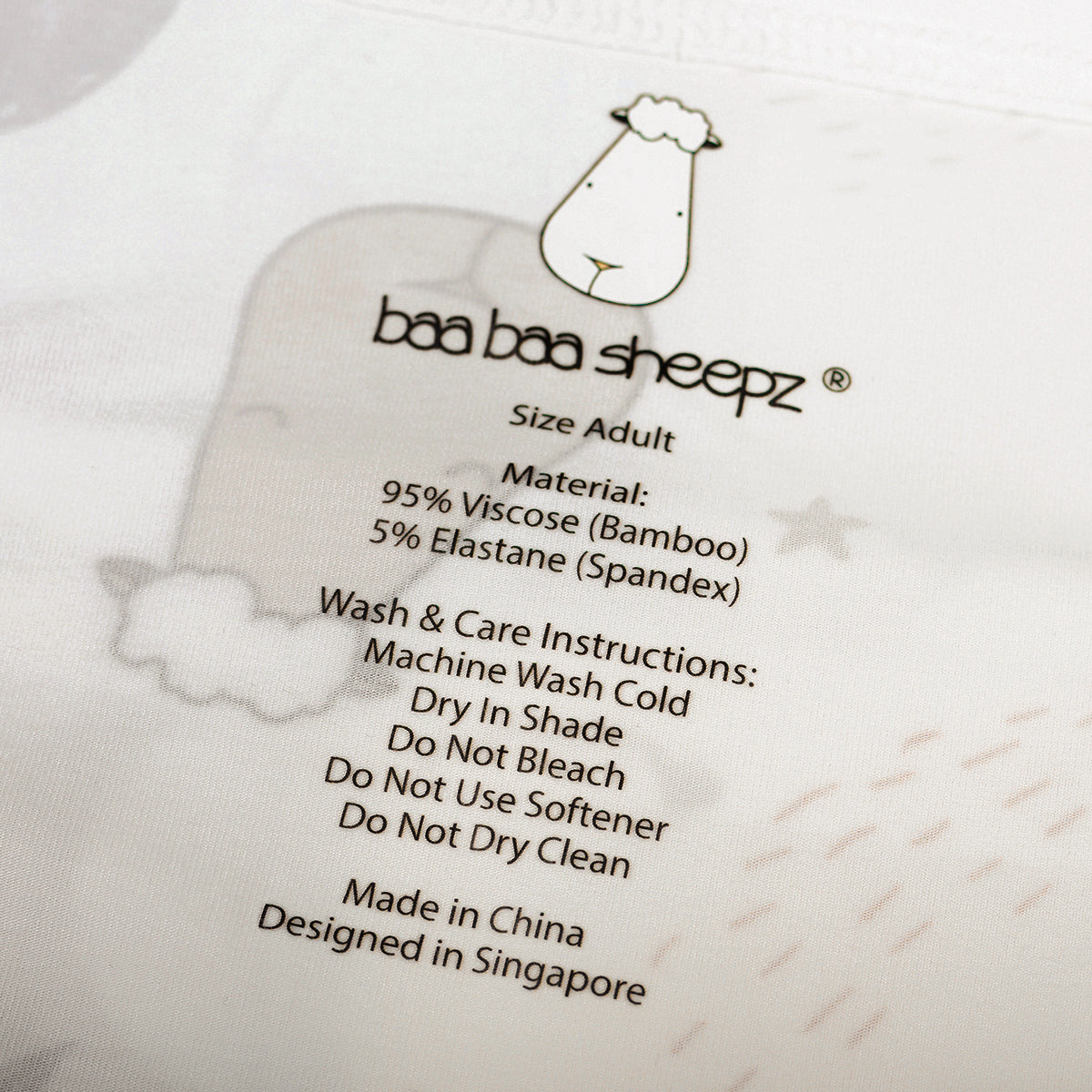 Bed-Time Buddy™ Case Goodnight Baa Baa White - Adult