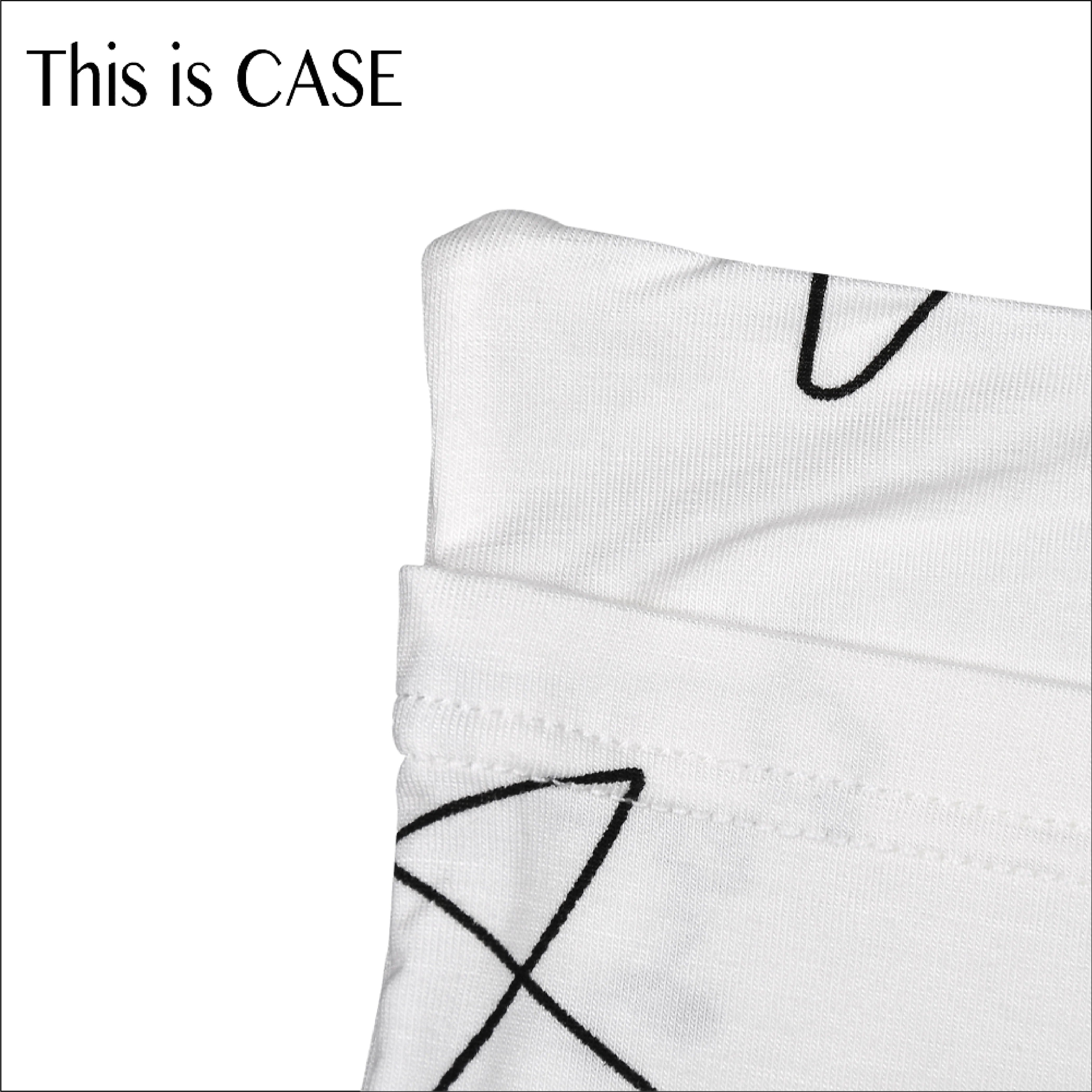 Bed-Time Buddy Case Cute Big Star & Sheepz White with Color tag - XL