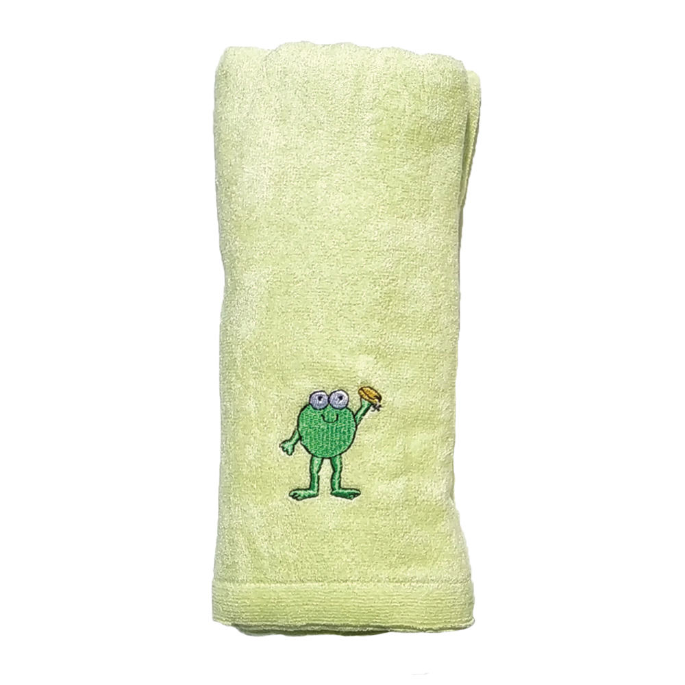 CrokCrokFrok Bamboo Towel for Baby & Kids - Apple Green - Small