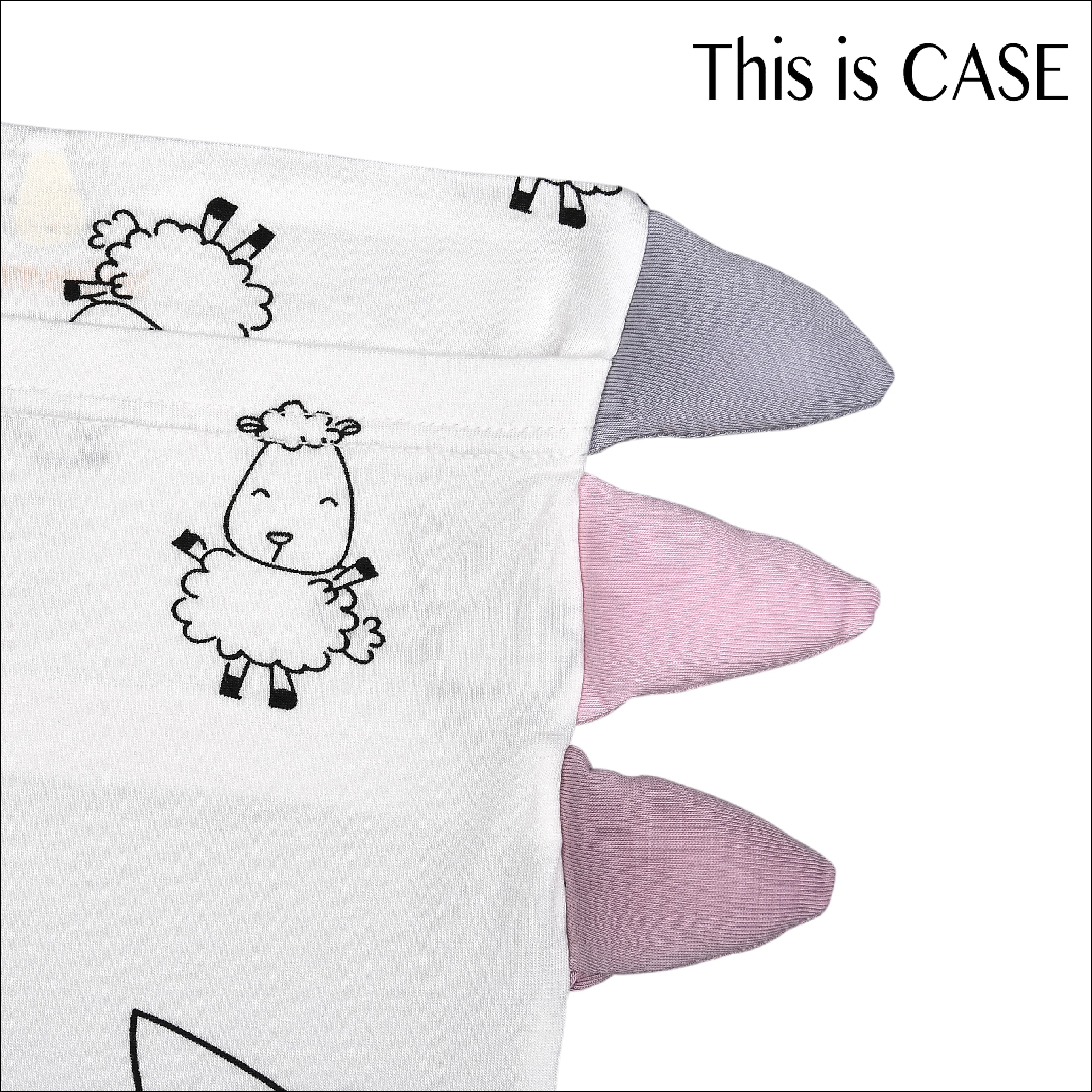 Bed-Time Buddy Case Cute Big Star & Sheepz White - Adult