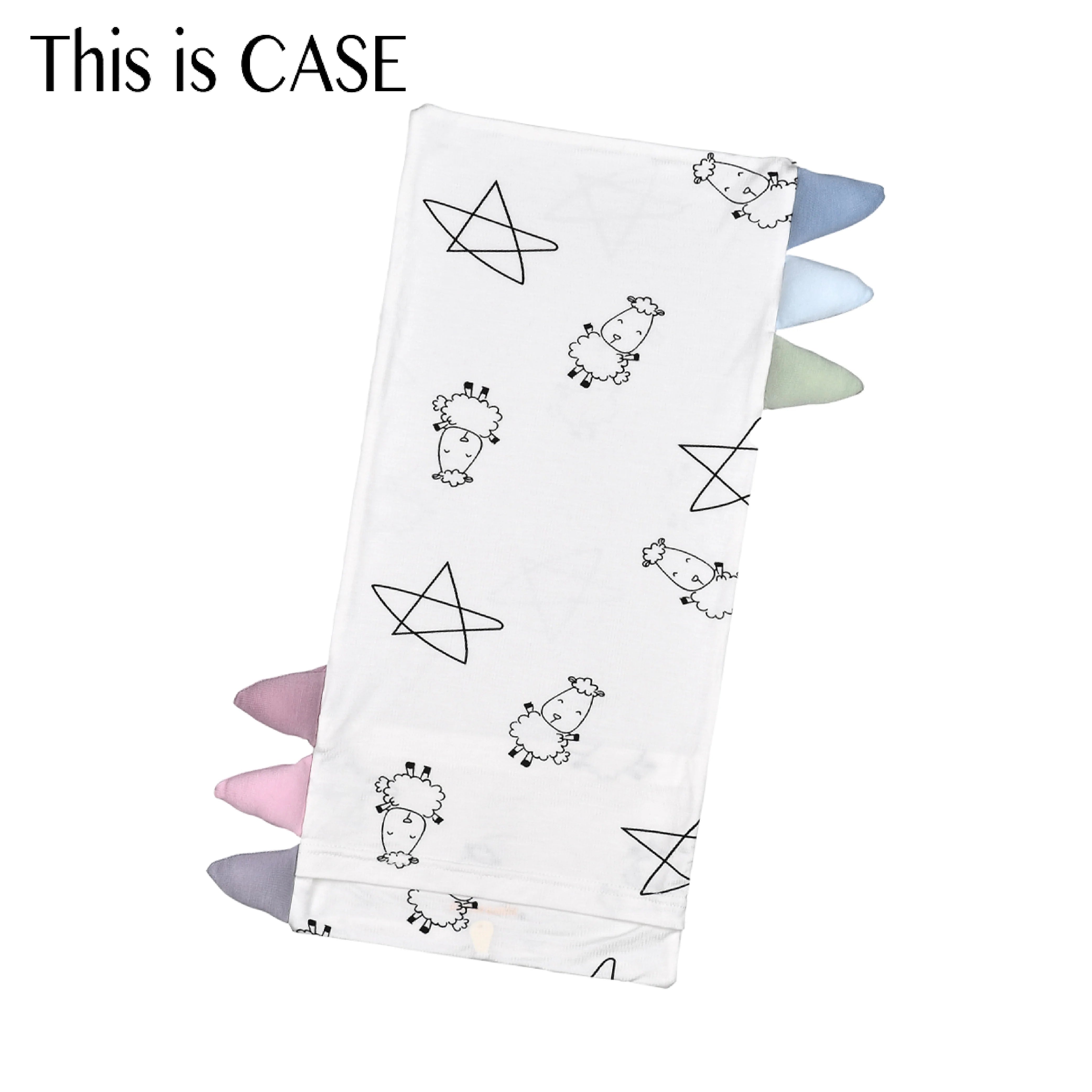 Bed-Time Buddy Case Cute Big Star & Sheepz White - Adult