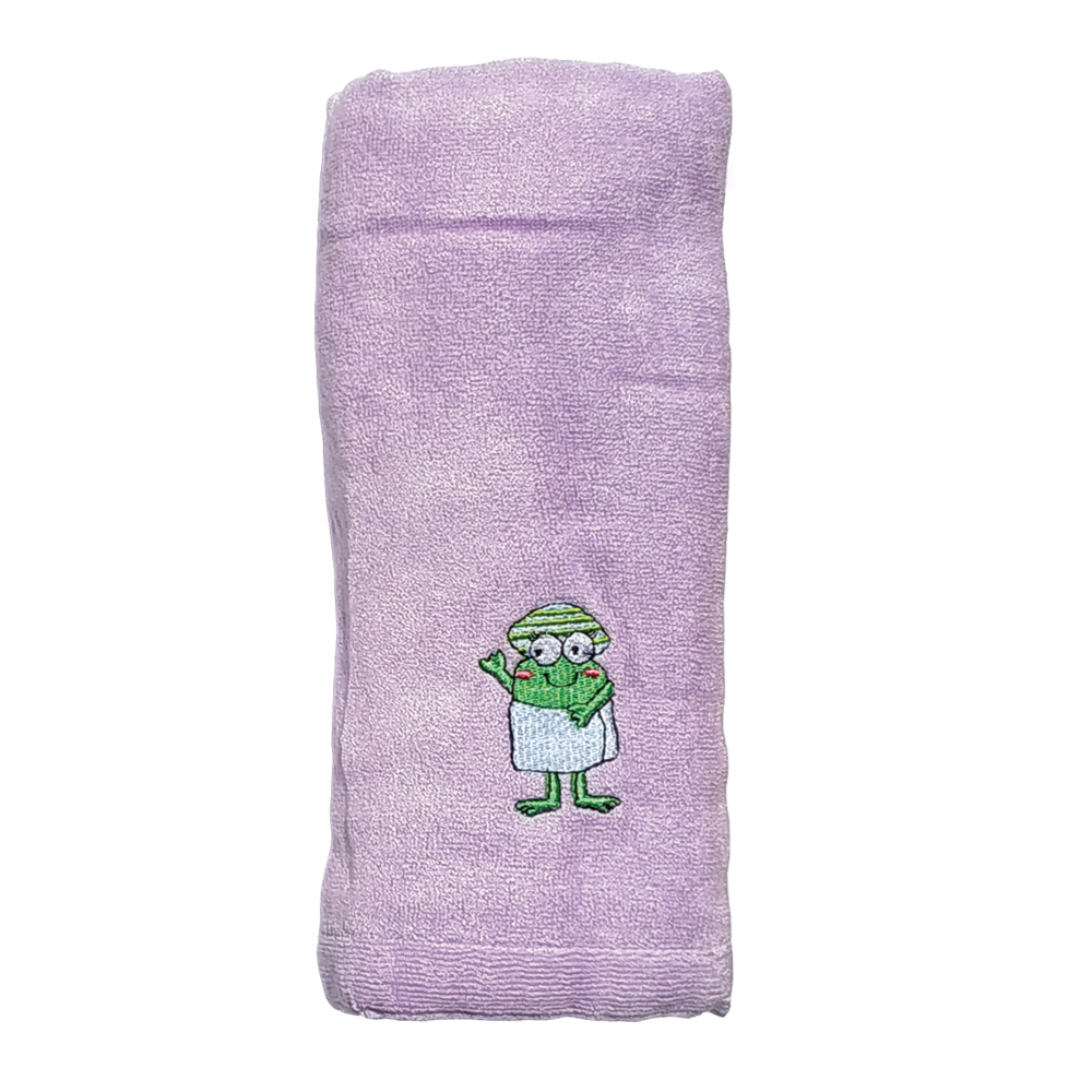 CrokCrokFrok Bamboo Towel for Baby & Kids - Purple - Small