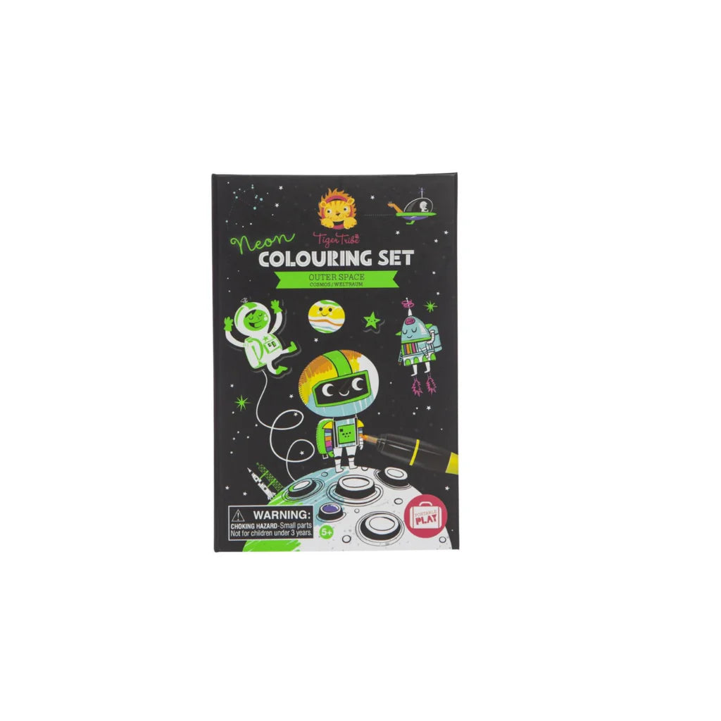 TIGER TRIBE NEON COLOURING SET - OUTER SPACE