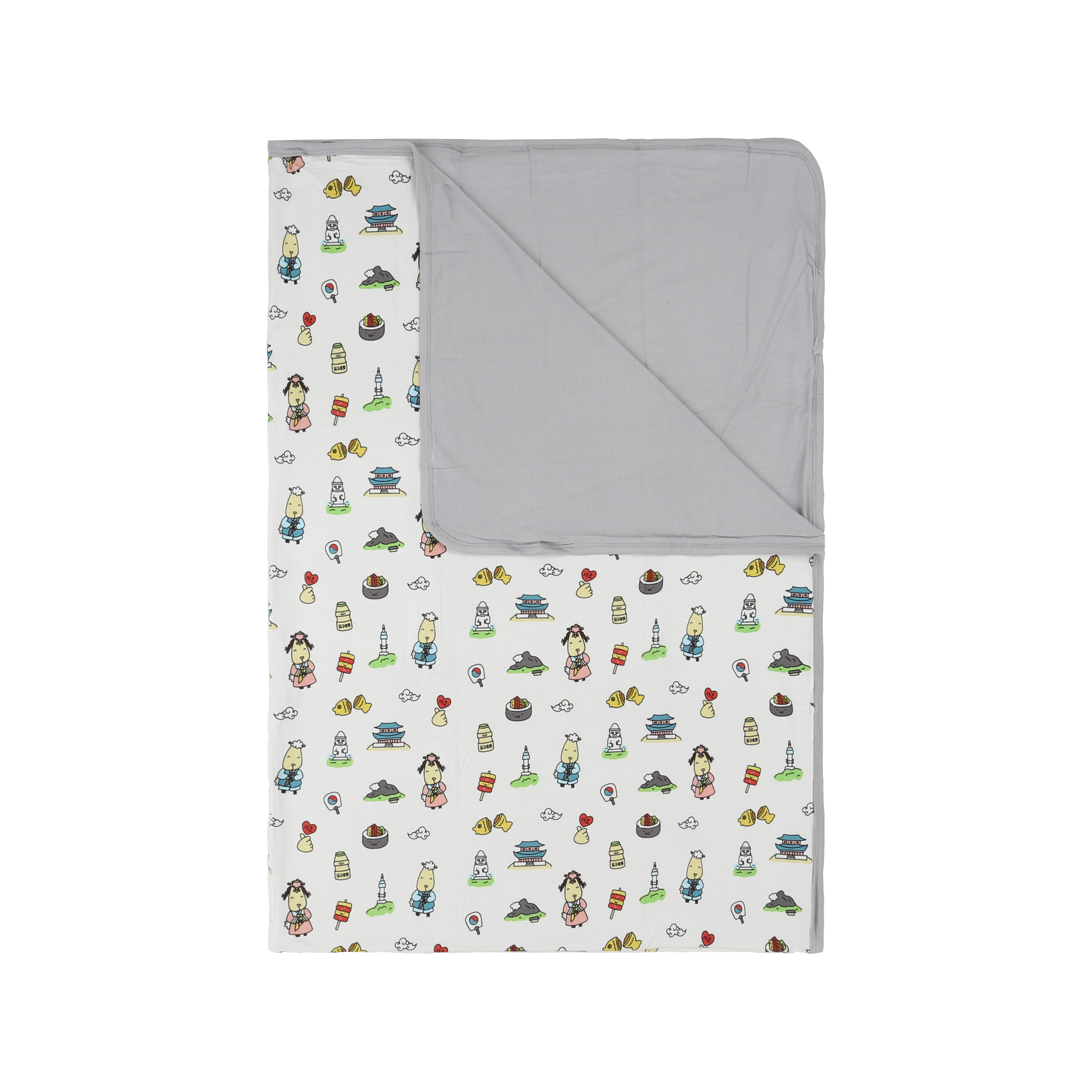 Double Layer Blanket K05 White Kids