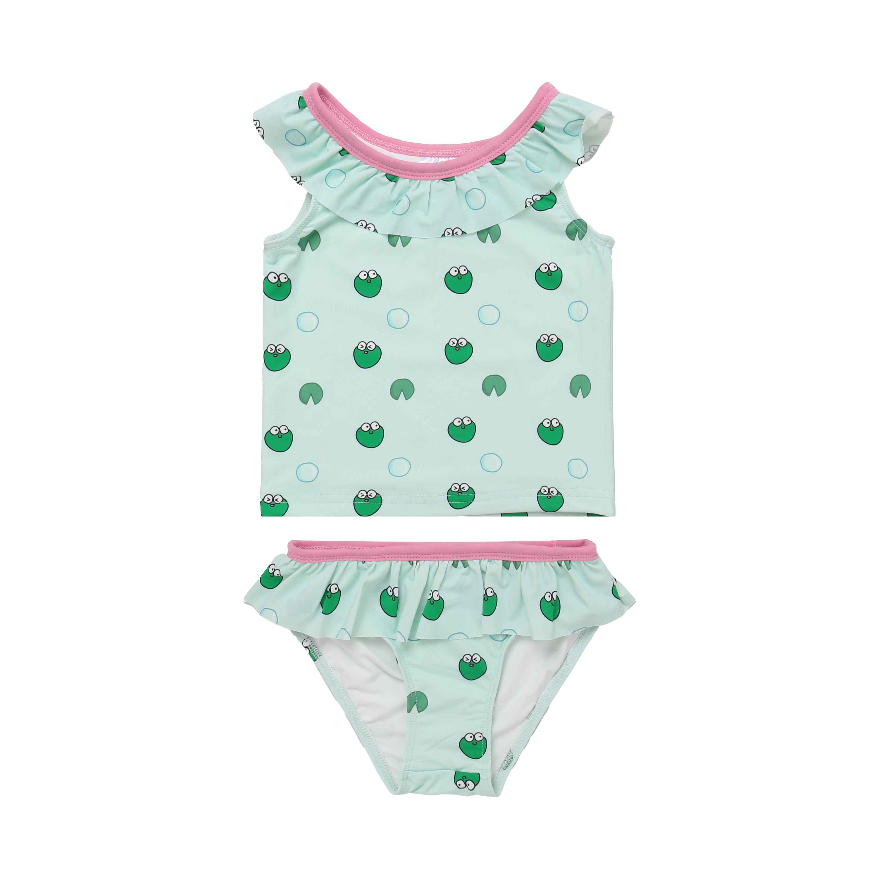 Girls Tankini Set 004 Blue