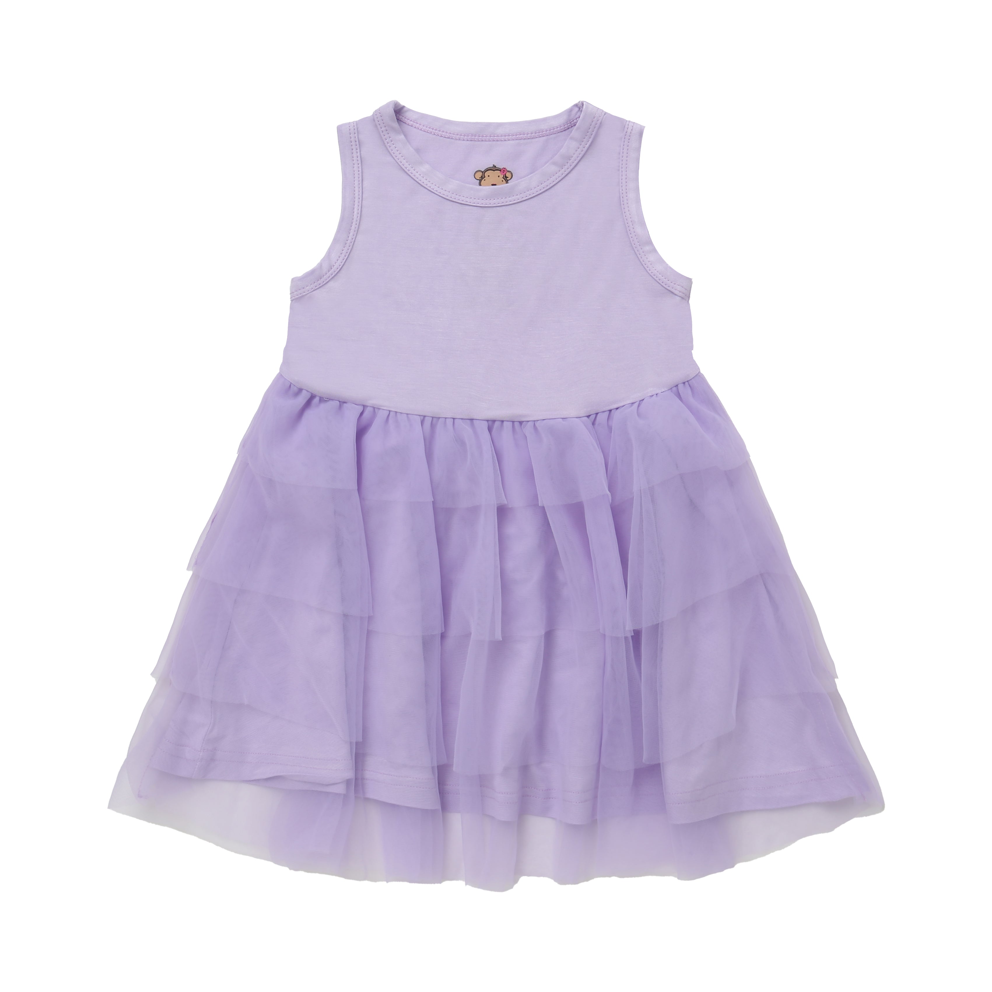 Pom Pom Dress Purple