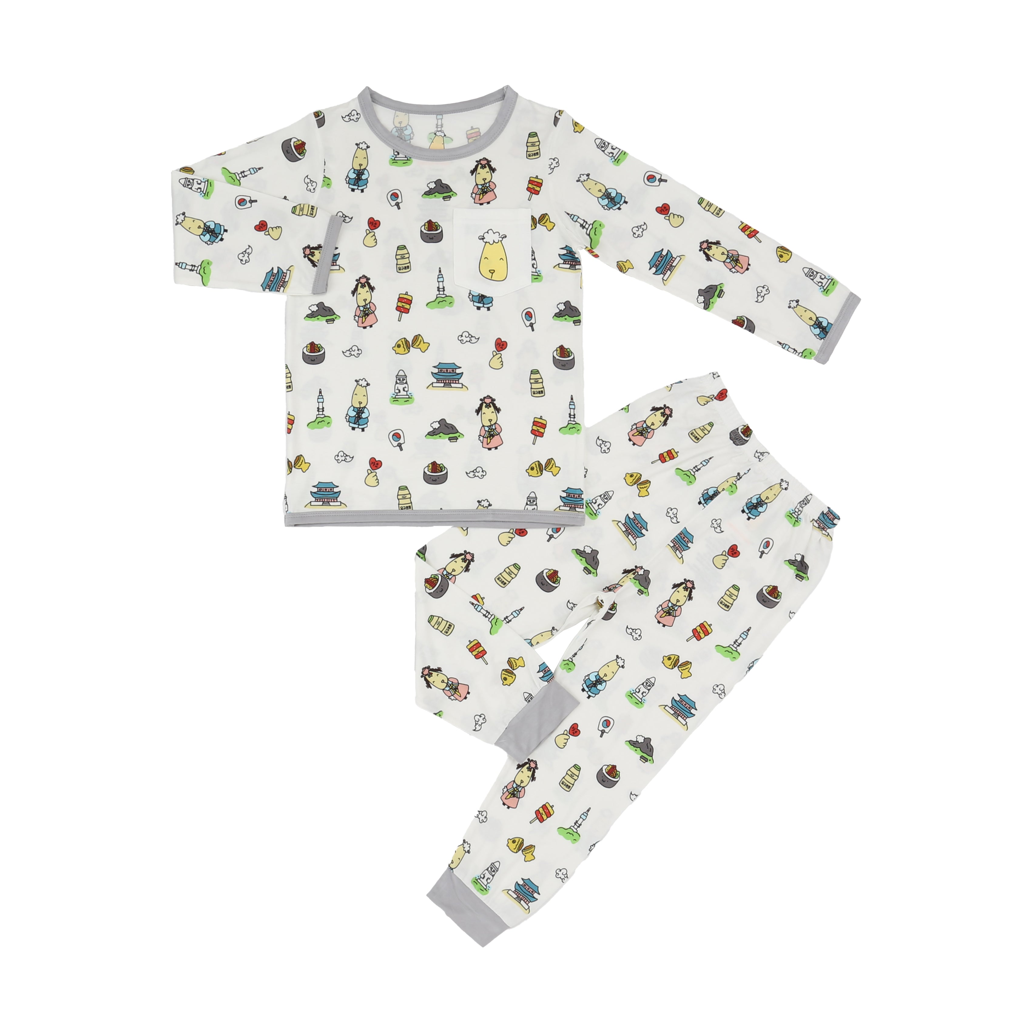 Pyjamas Set K05 White + K05 White