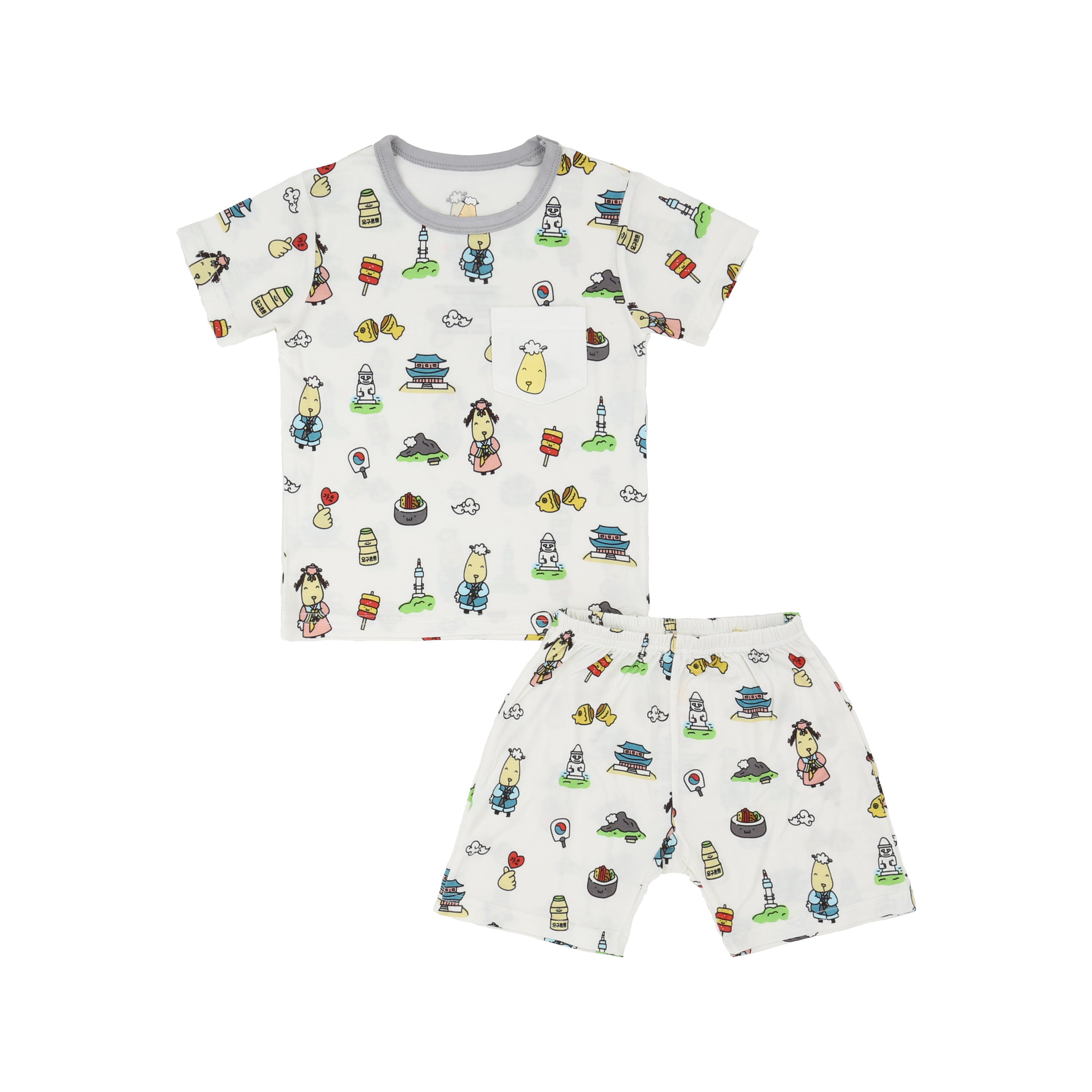 Short Sleeve Shirt K05 White + K05 White