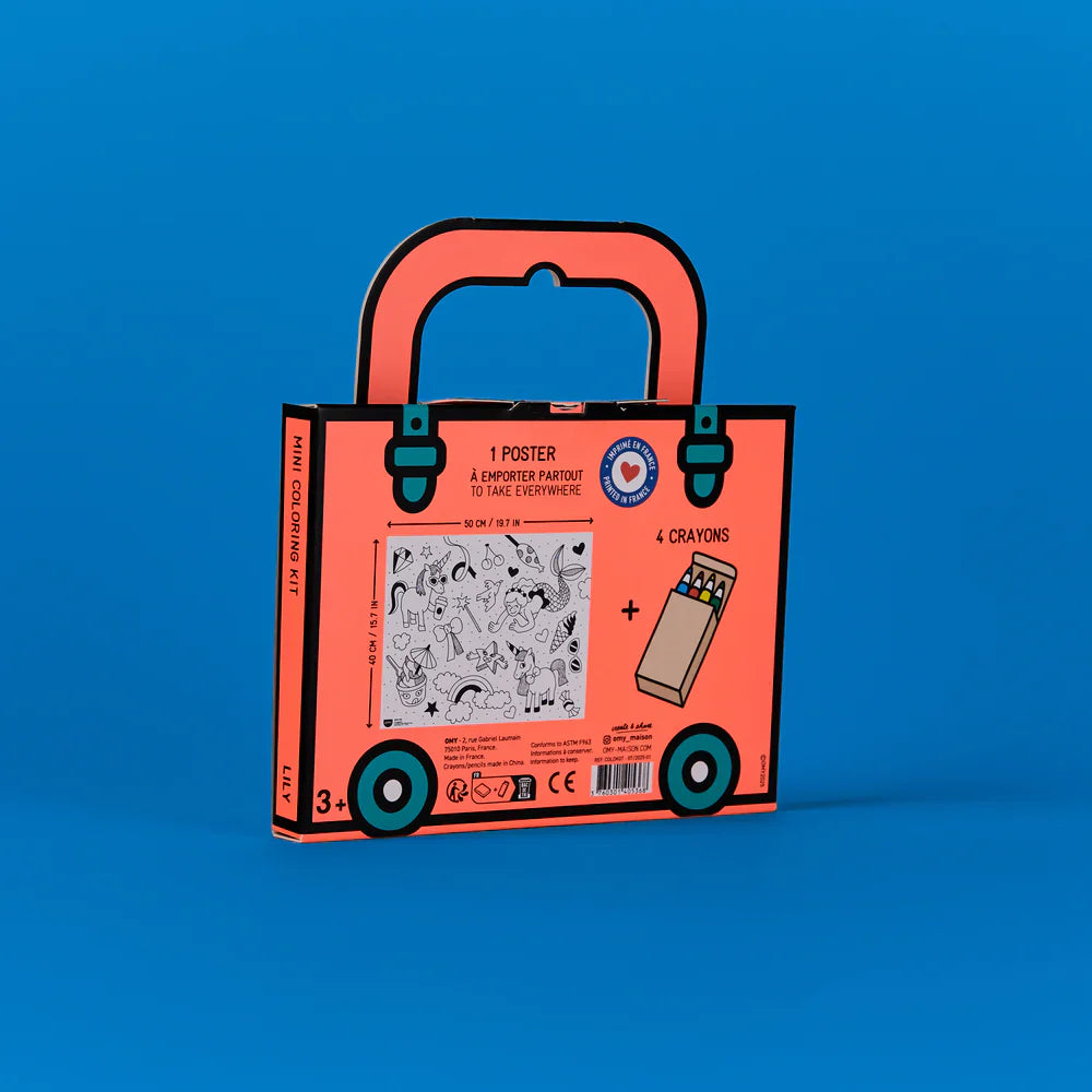 OMY Mini Pocket Colouring Kit - Lily