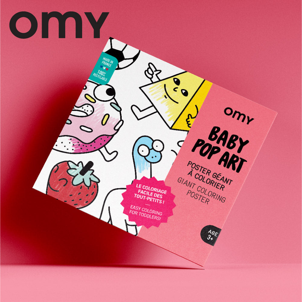 OMY Giant Coloring Poster - Baby Pop Art (100 x 70cm)