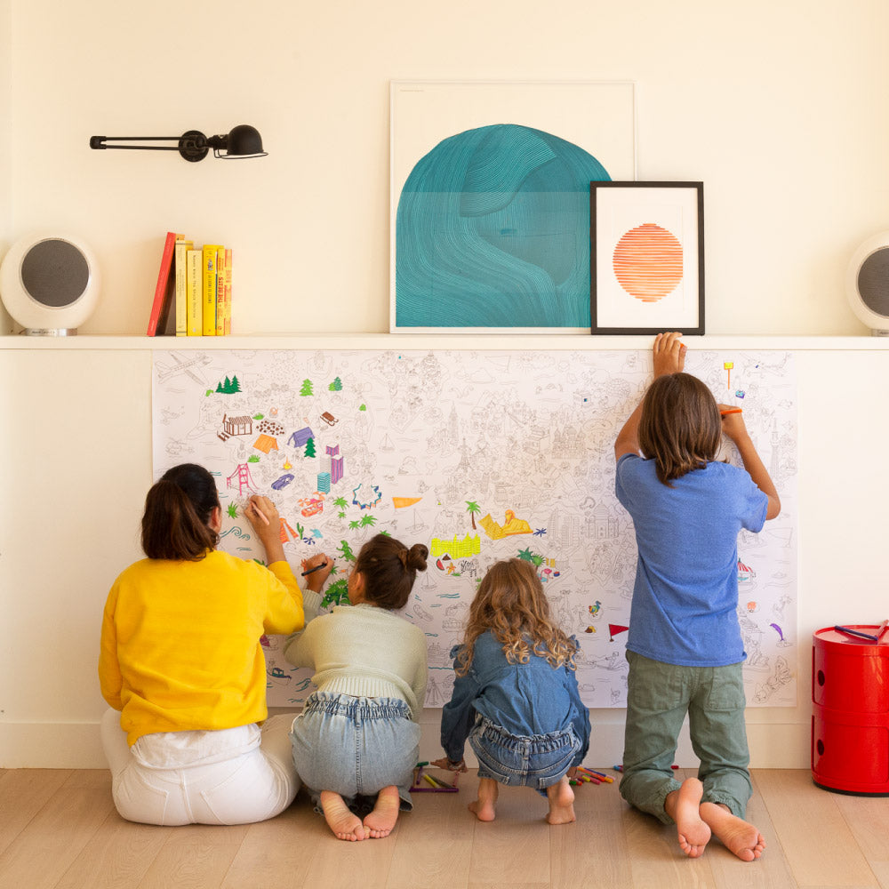OMY XXL Colouring Poster - Atlas