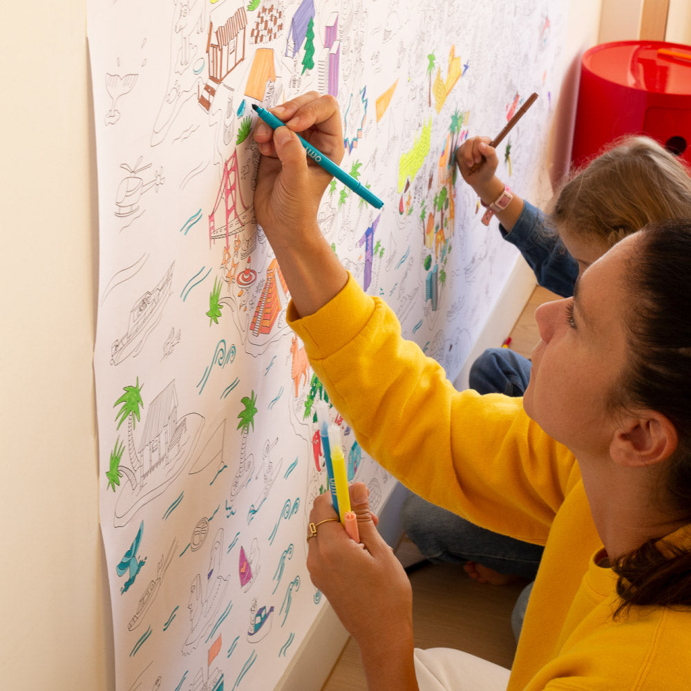 OMY XXL Colouring Poster - Atlas