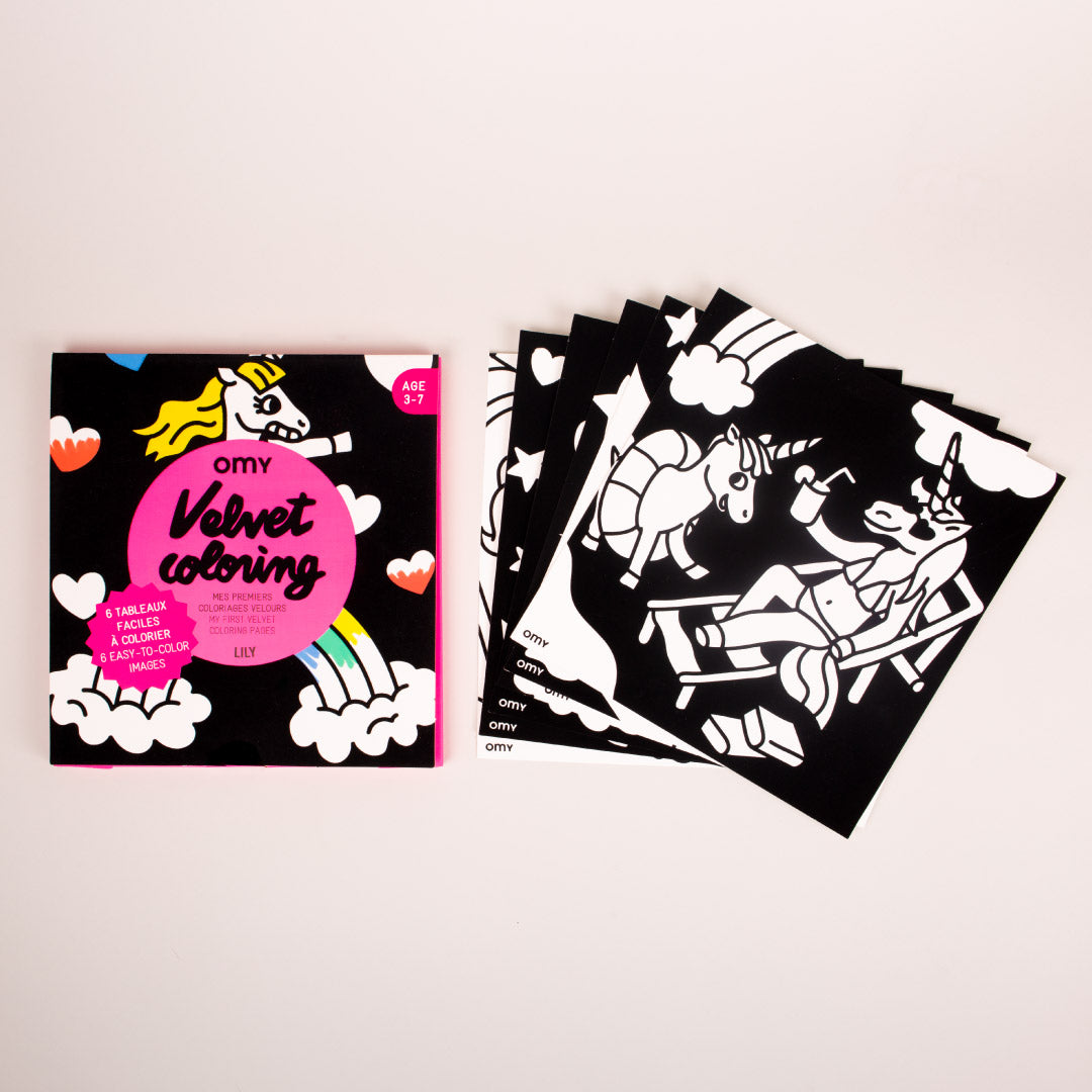 OMY Velvet Colouring - Lily