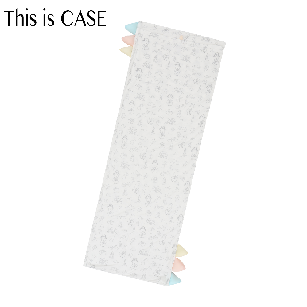 Bed-Time Buddy™ Case K03 White with Color tag - XL