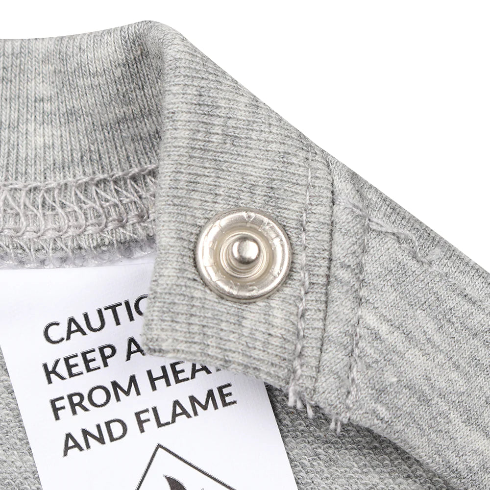 Unisex Long Sleeve Sweatshirt Happy Sleep Grey
