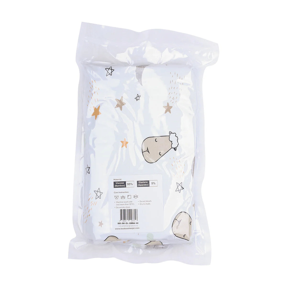 Double Layer Blanket Goodnight Baa Baa White Kids