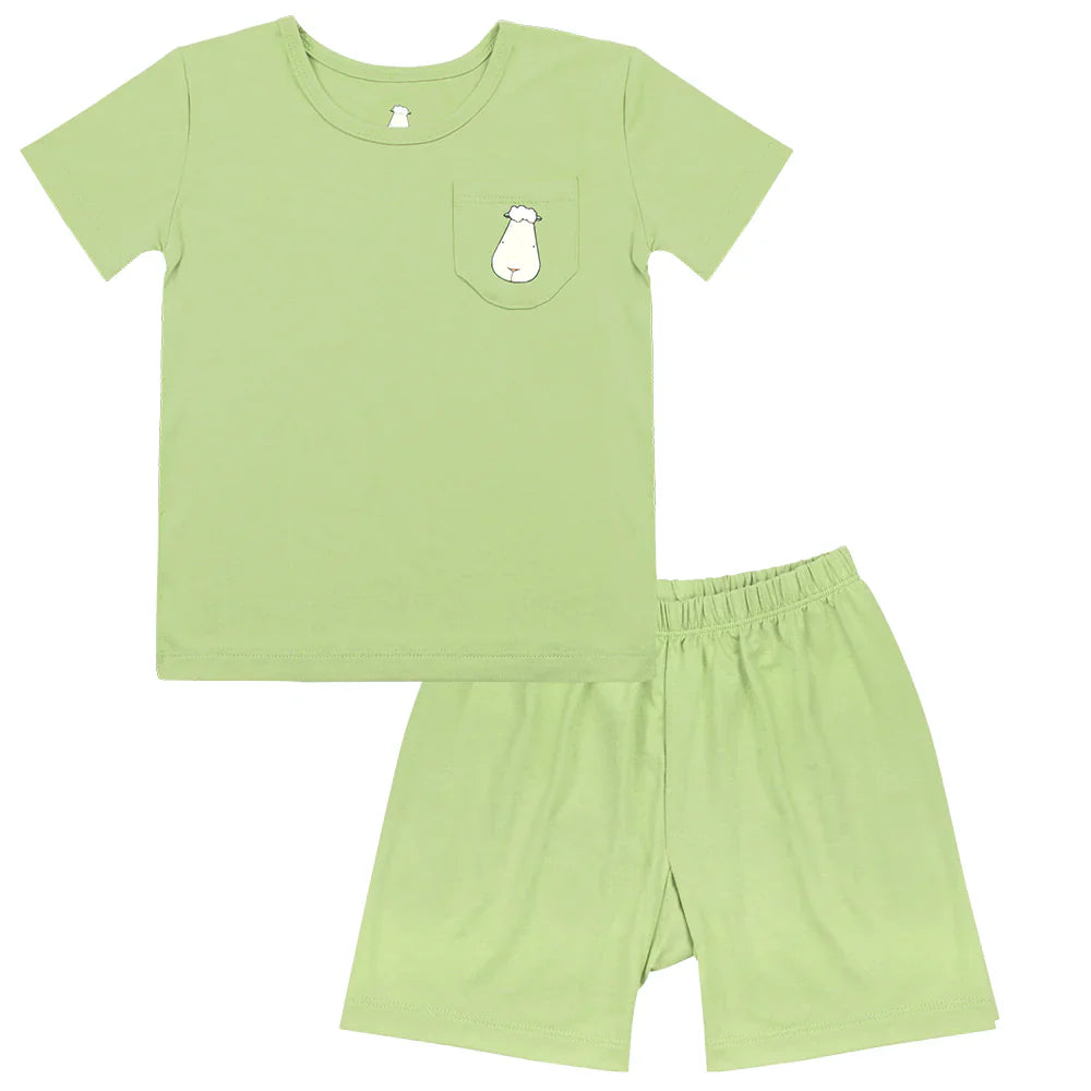 Short Sleeve Shirt Mint + Shorts Mint