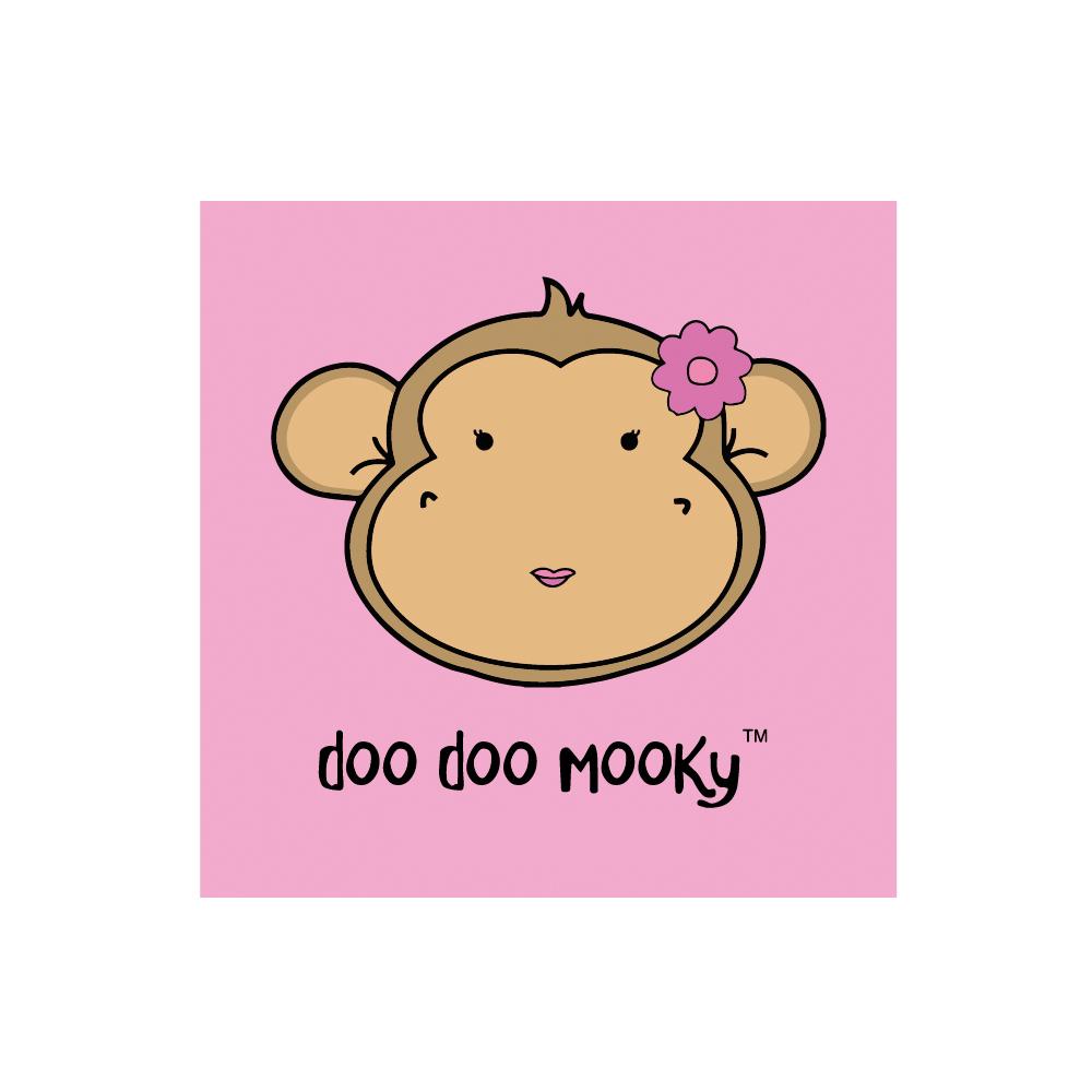 Greetings Card - Doo Doo Mooky Pink
