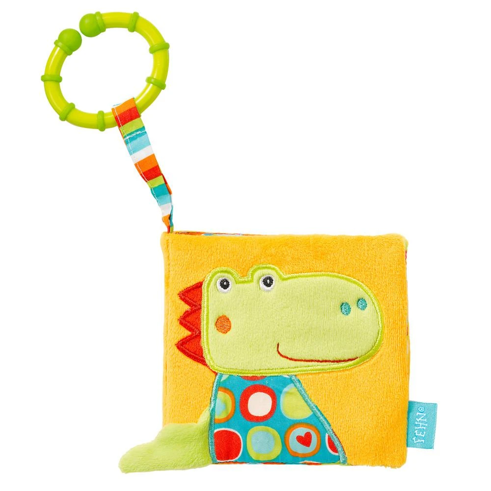 Fehn Soft Toys - Soft Book - Navy Teddy