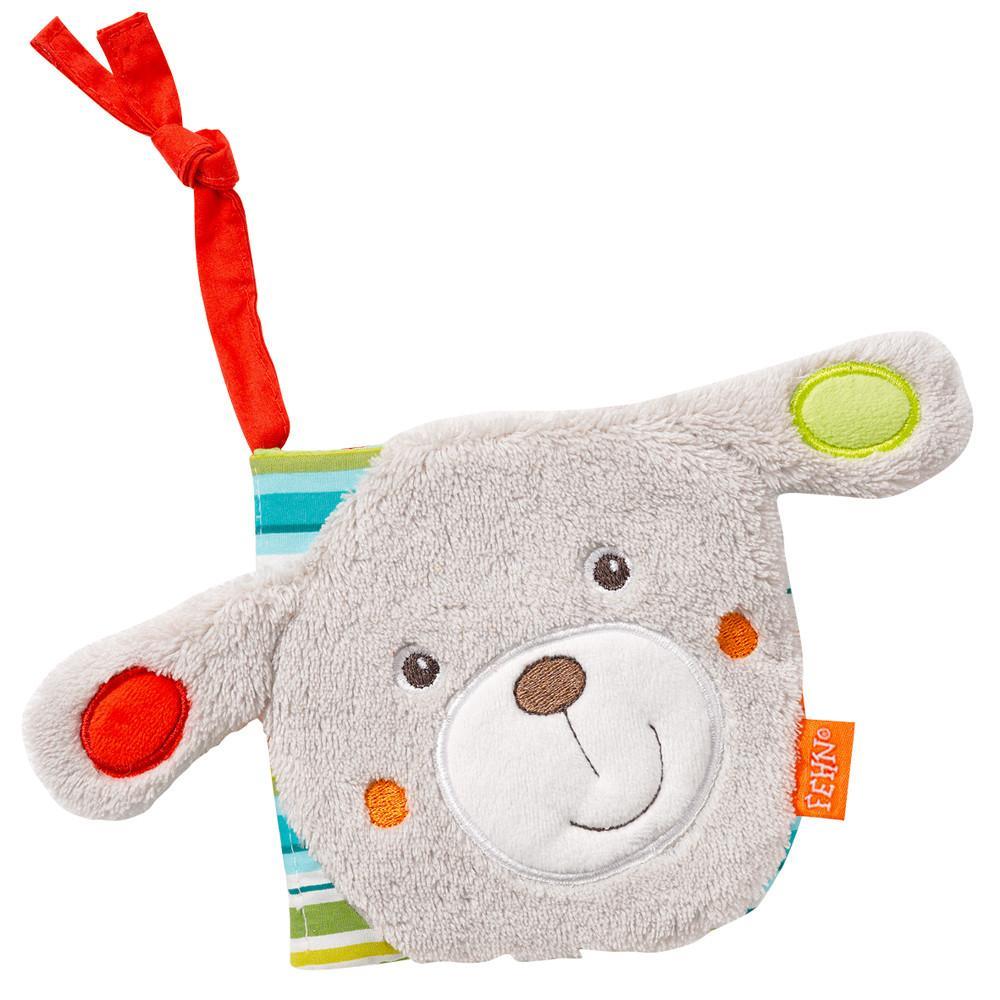 Fehn Soft Toys - Soft Book - Navy Teddy
