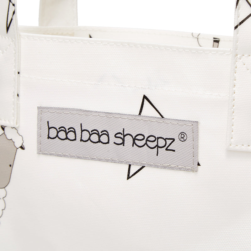 Baa Baa Sheepz Tote Bag Big Star & Sheepz White - Large