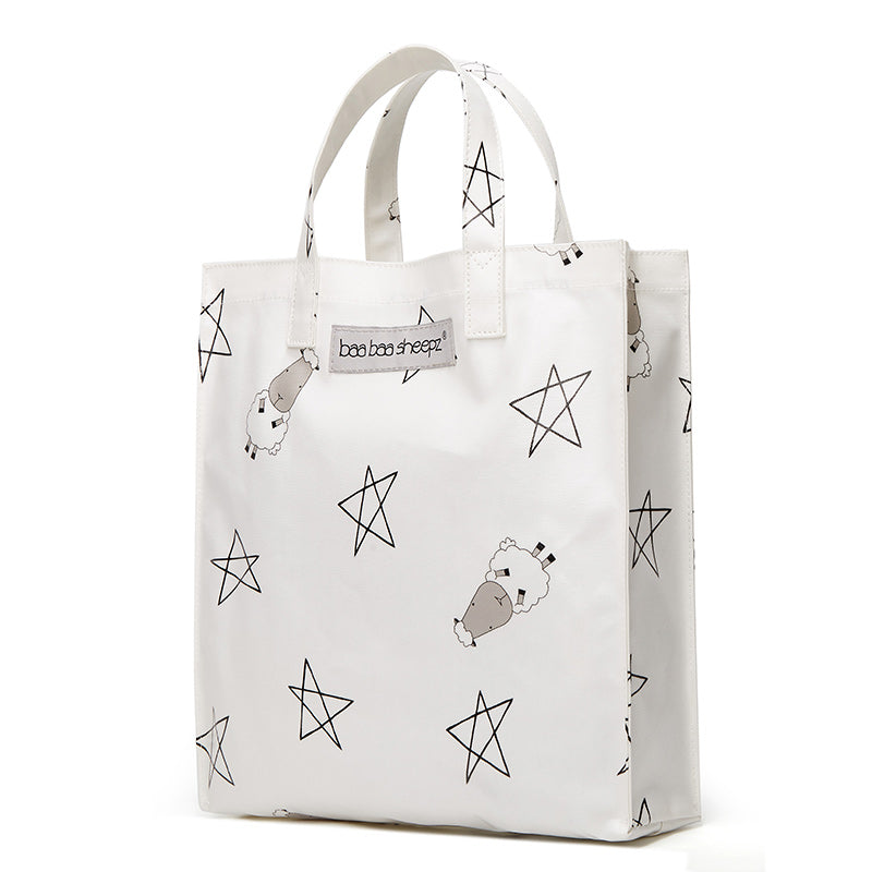 Baa Baa Sheepz Tote Bag Big Star & Sheepz White - Large