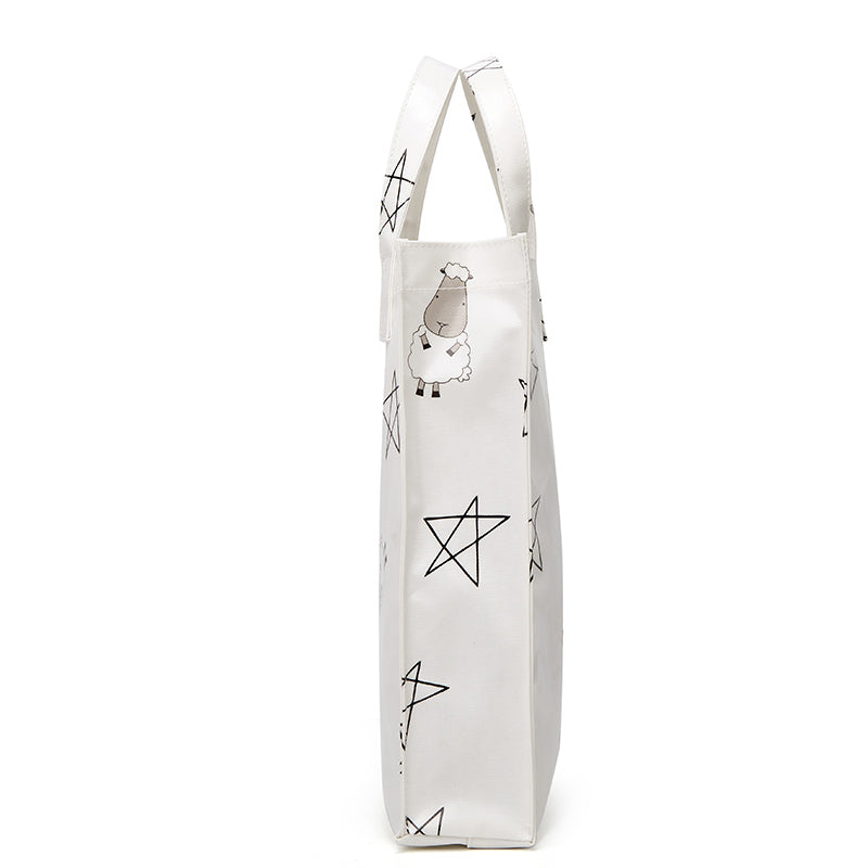 Baa Baa Sheepz Tote Bag Big Star & Sheepz White - Large