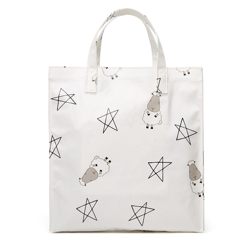 Baa Baa Sheepz Tote Bag Big Star & Sheepz White - Large