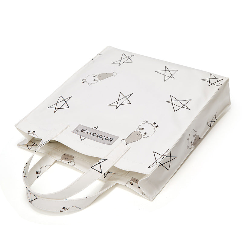 Baa Baa Sheepz Tote Bag Big Star & Sheepz White - Large