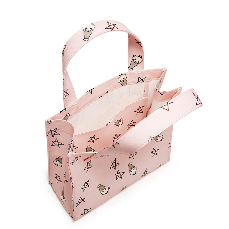 Baa Baa Sheepz Tote Bag Small Star & Sheepz Pink