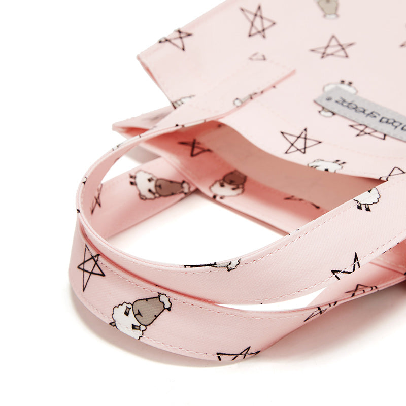 Baa Baa Sheepz Tote Bag Small Star & Sheepz Pink