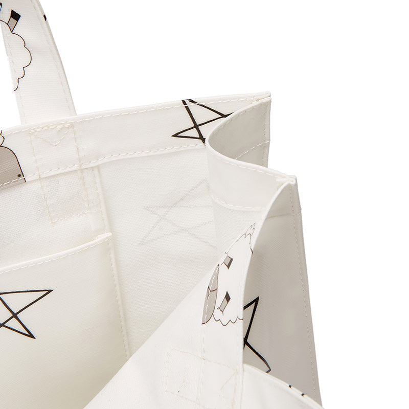Baa Baa Sheepz Tote Bag Big Star & Sheepz White - Large